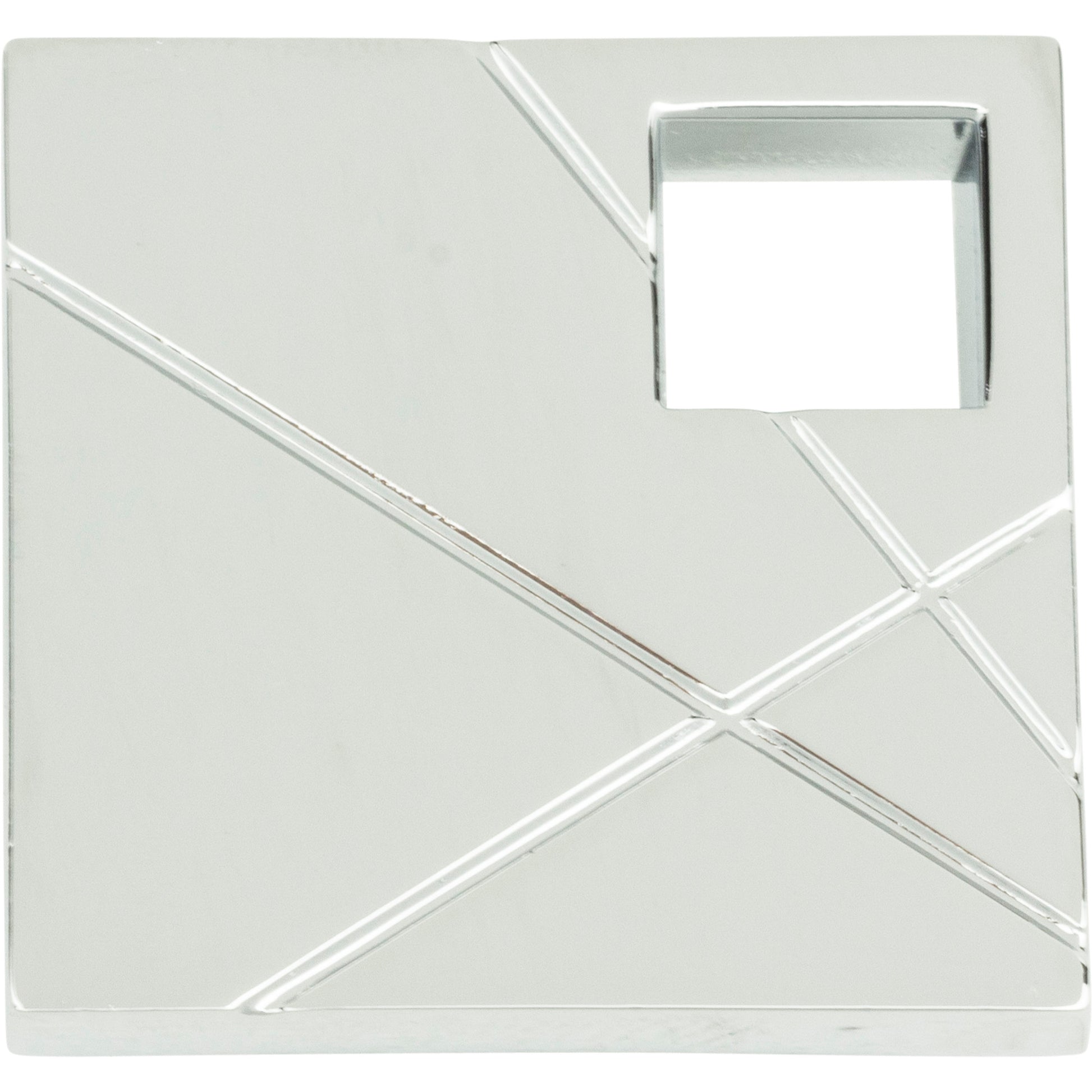 Modernist Right Square Knob by Atlas Polished Chrome
