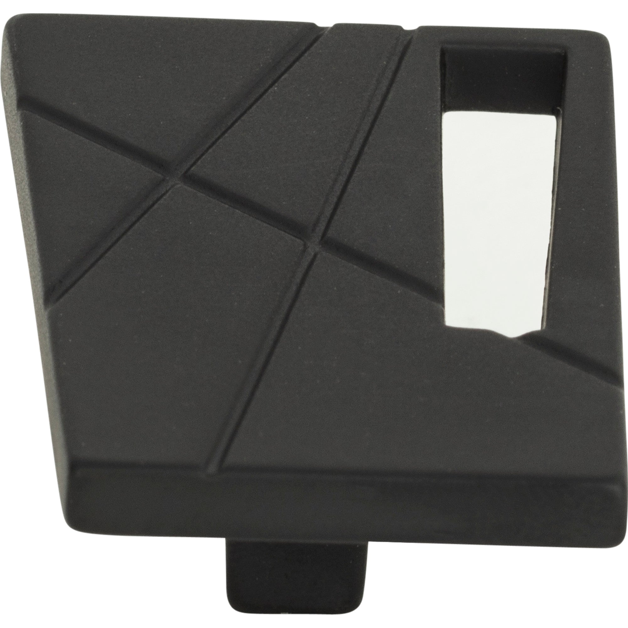 Modernist Left Knob by Atlas Matte Black