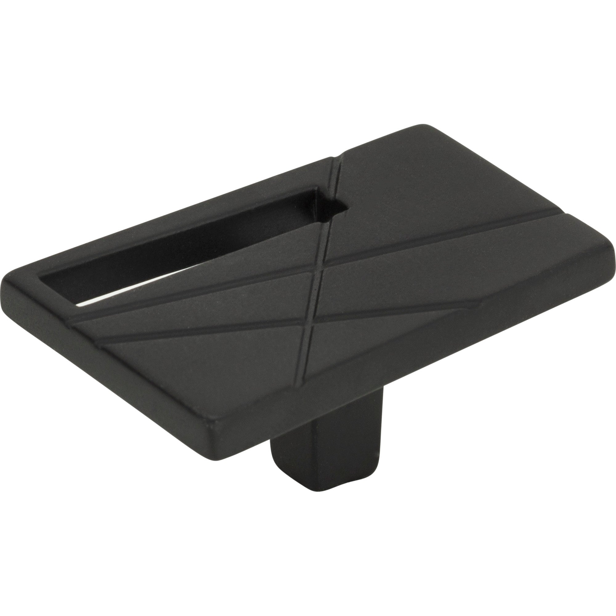 Modernist Left Knob by Atlas Matte Black