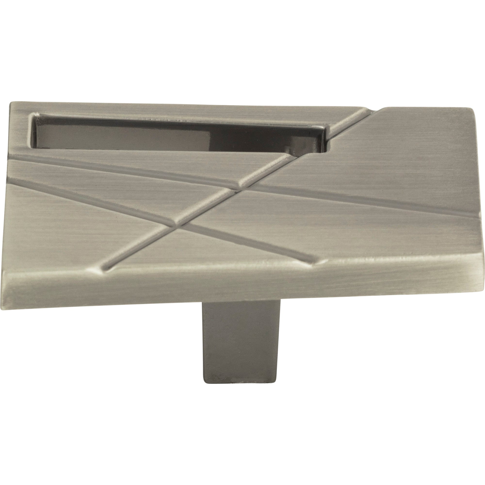 Modernist Left Knob by Atlas Brushed Nickel