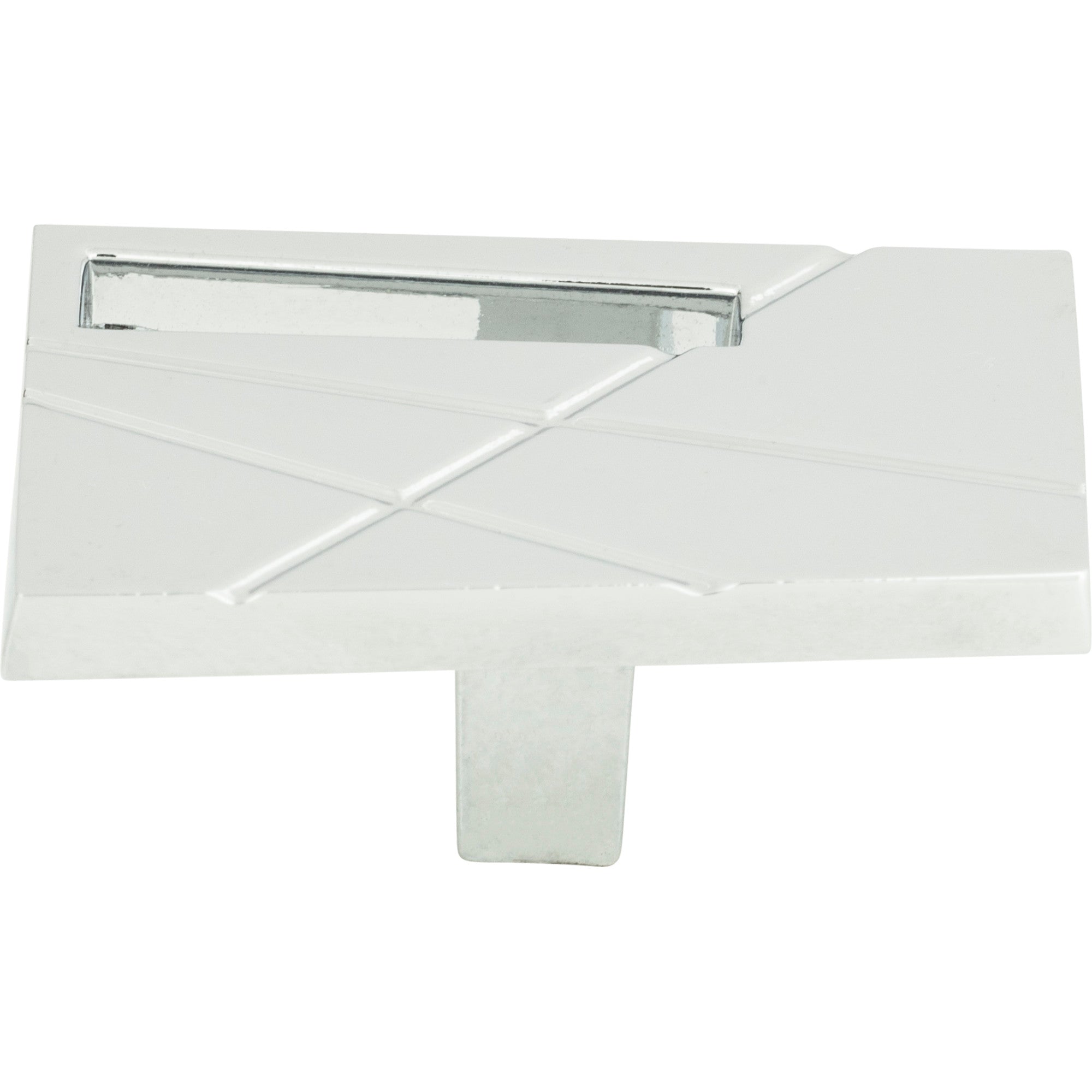 Modernist Left Knob by Atlas Polished Chrome