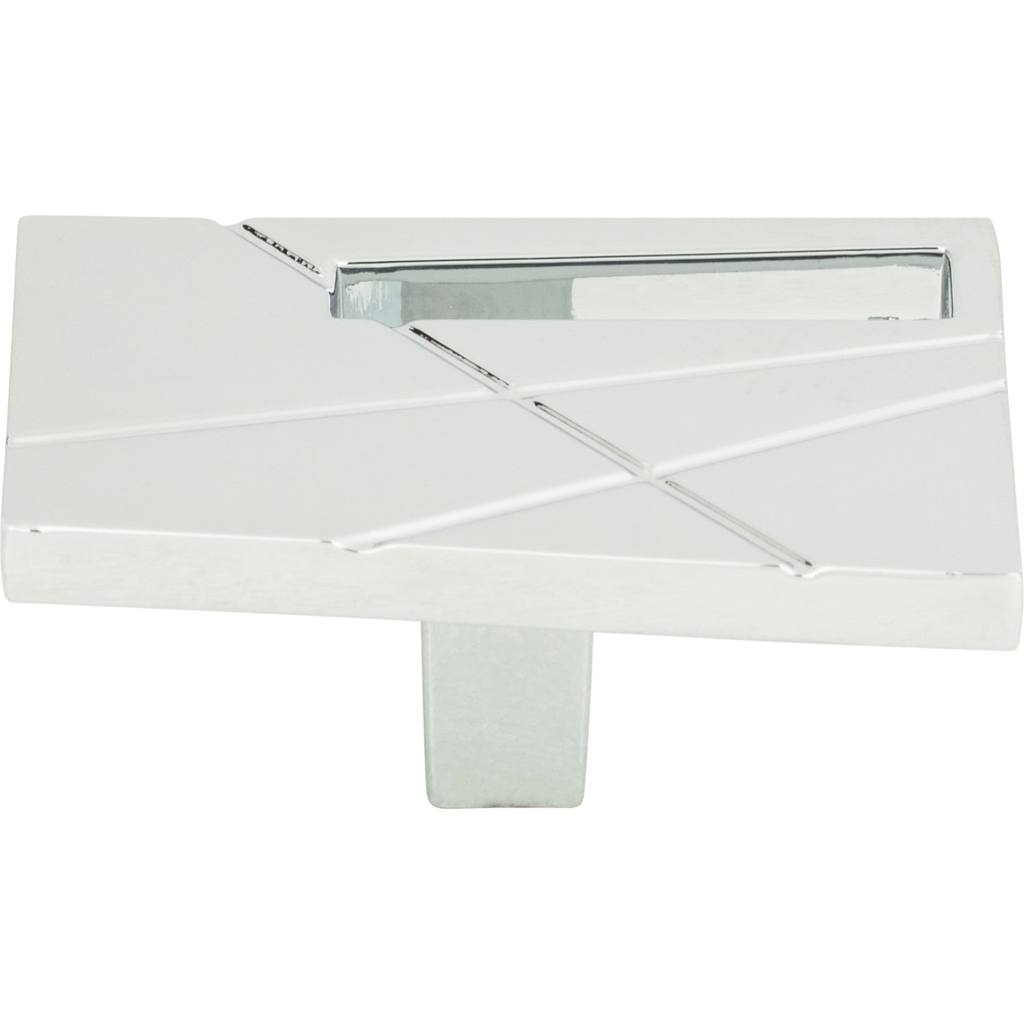 Modernist Right Knob by Atlas Polished Chrome
