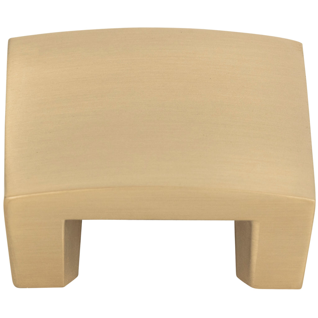 Centinel Solid Square Knob by Atlas Champagne
