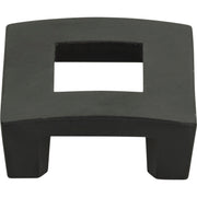 Centinel Square Cut Out  Knob by Atlas Matte Black