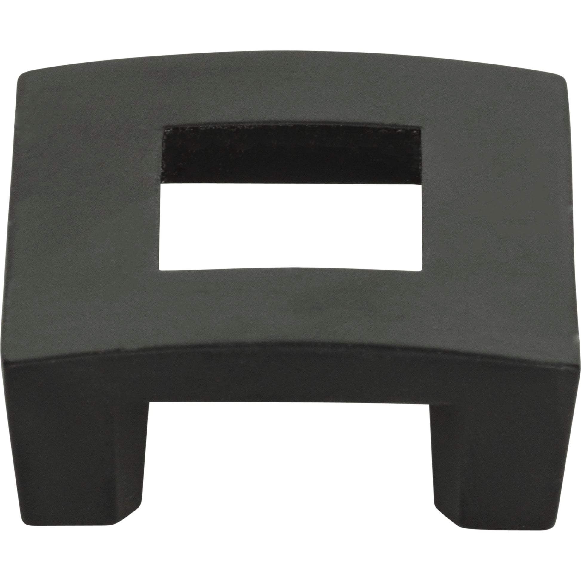 Centinel Square Cut Out  Knob by Atlas Matte Black