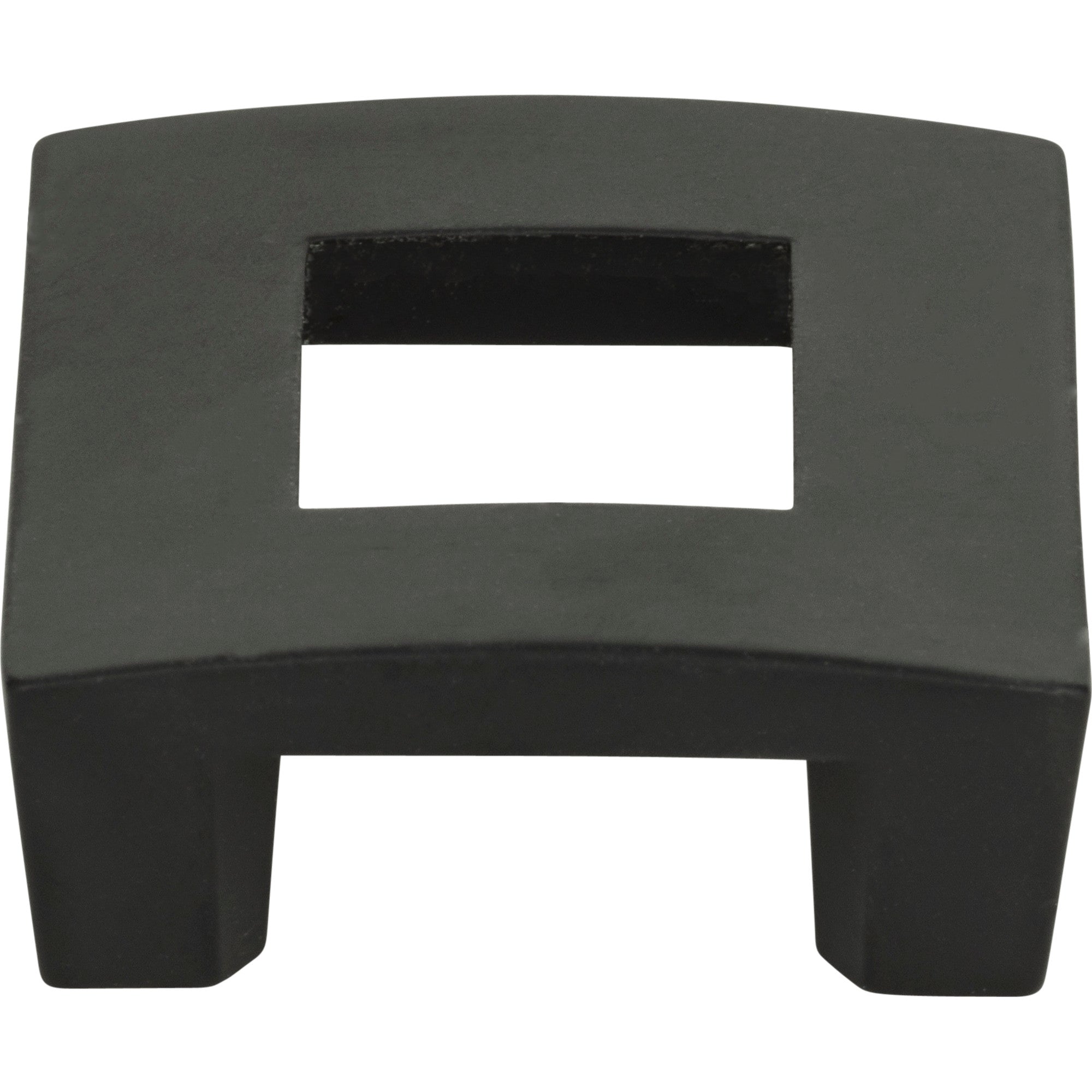 Centinel Square Cut Out  Knob by Atlas Matte Black