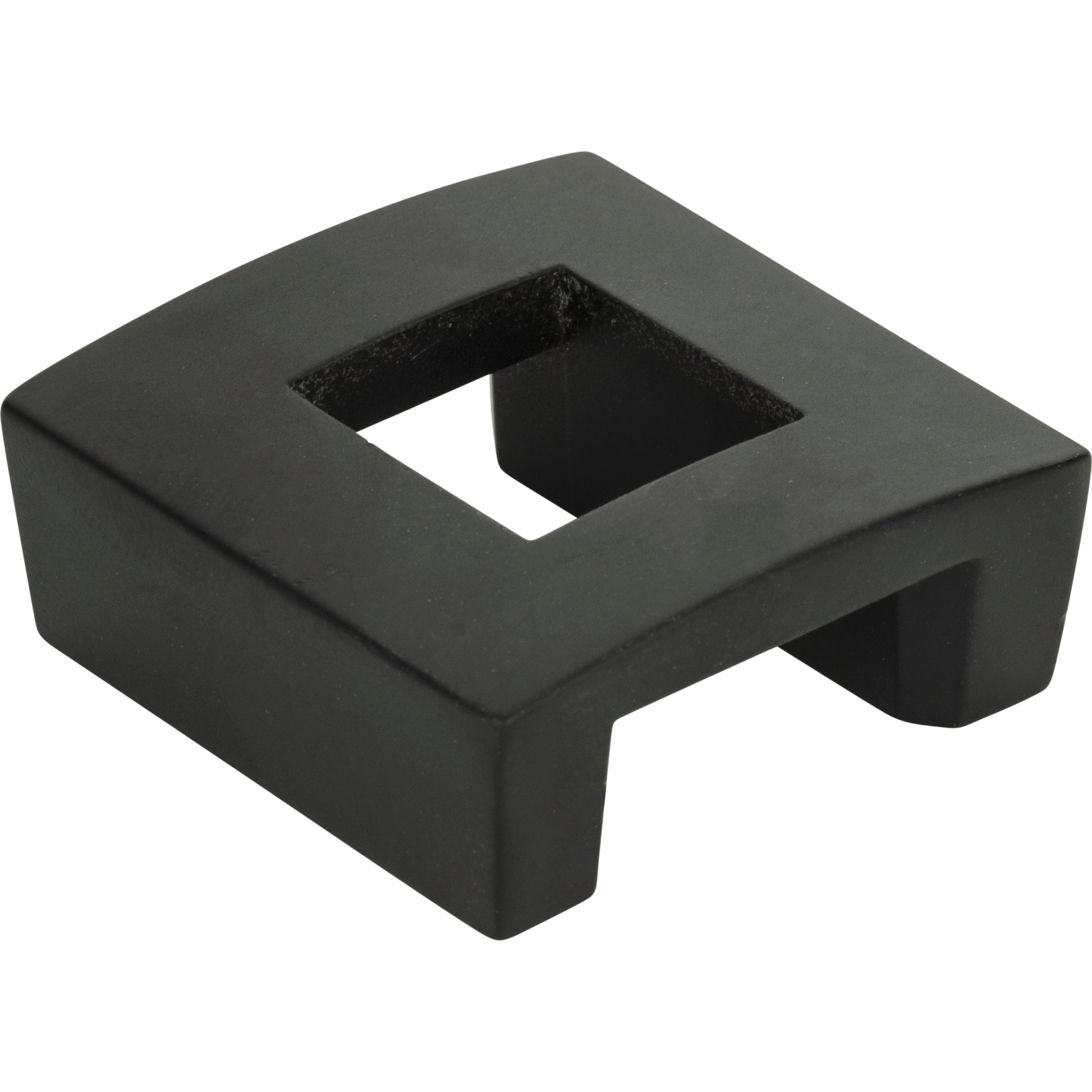 Centinel Square Cut Out  Knob by Atlas Matte Black
