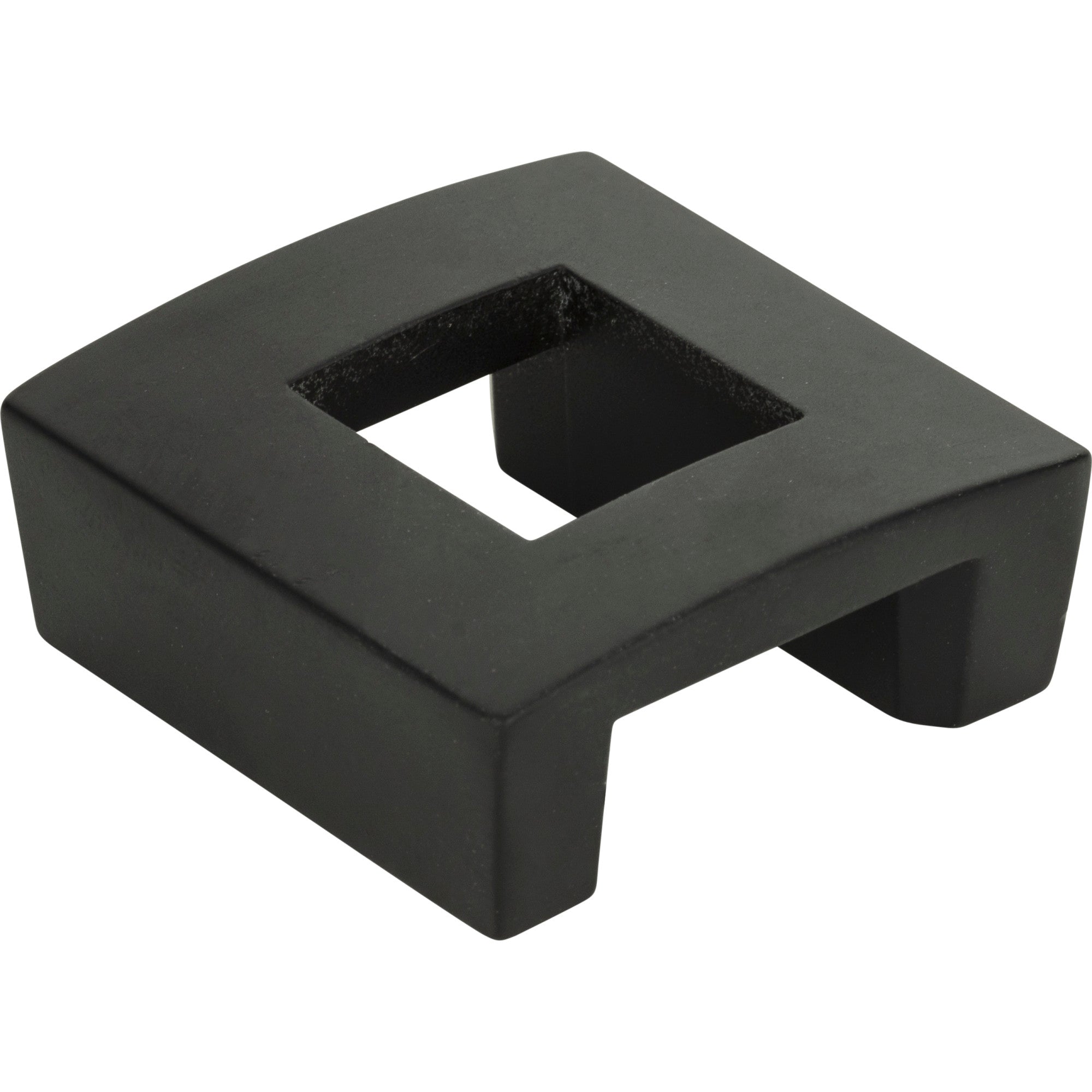 Centinel Square Cut Out  Knob by Atlas Matte Black