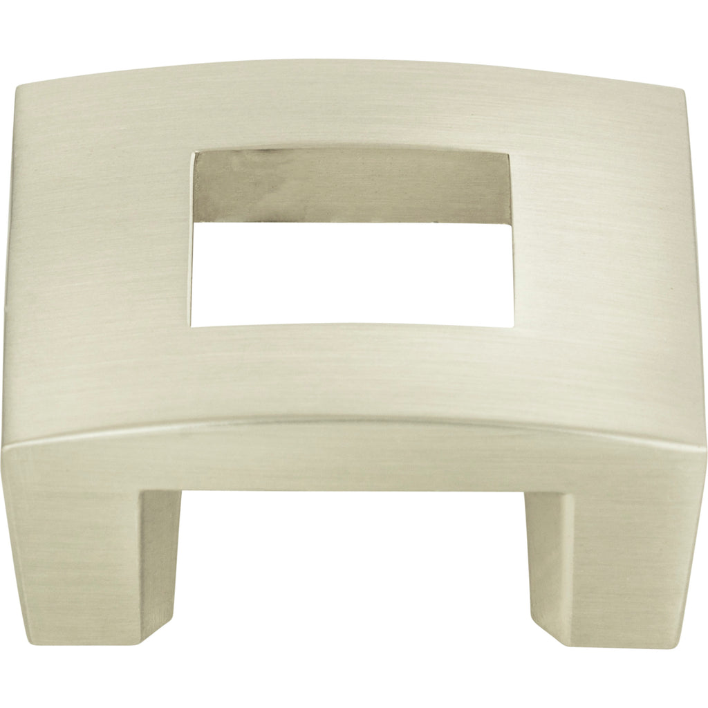 Centinel Square Cut Out  Knob by Atlas Brushed Nickel