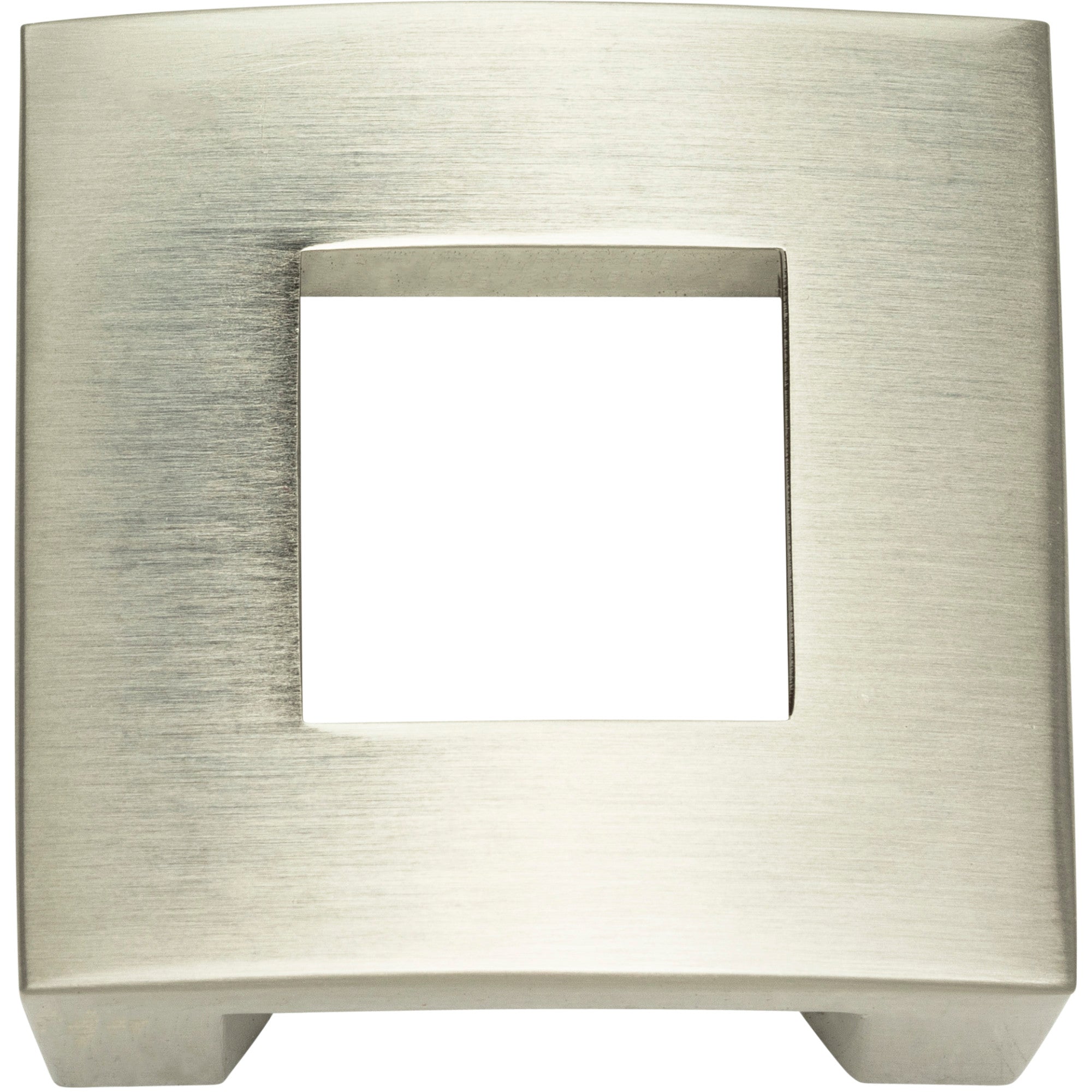 Centinel Square Cut Out  Knob by Atlas Brushed Nickel
