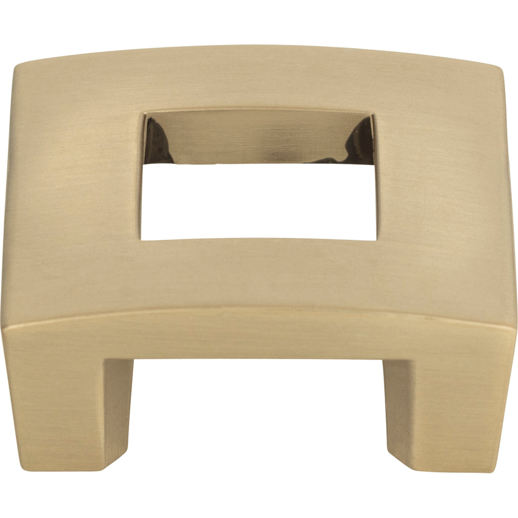 Centinel Square Cut Out  Knob by Atlas Champagne