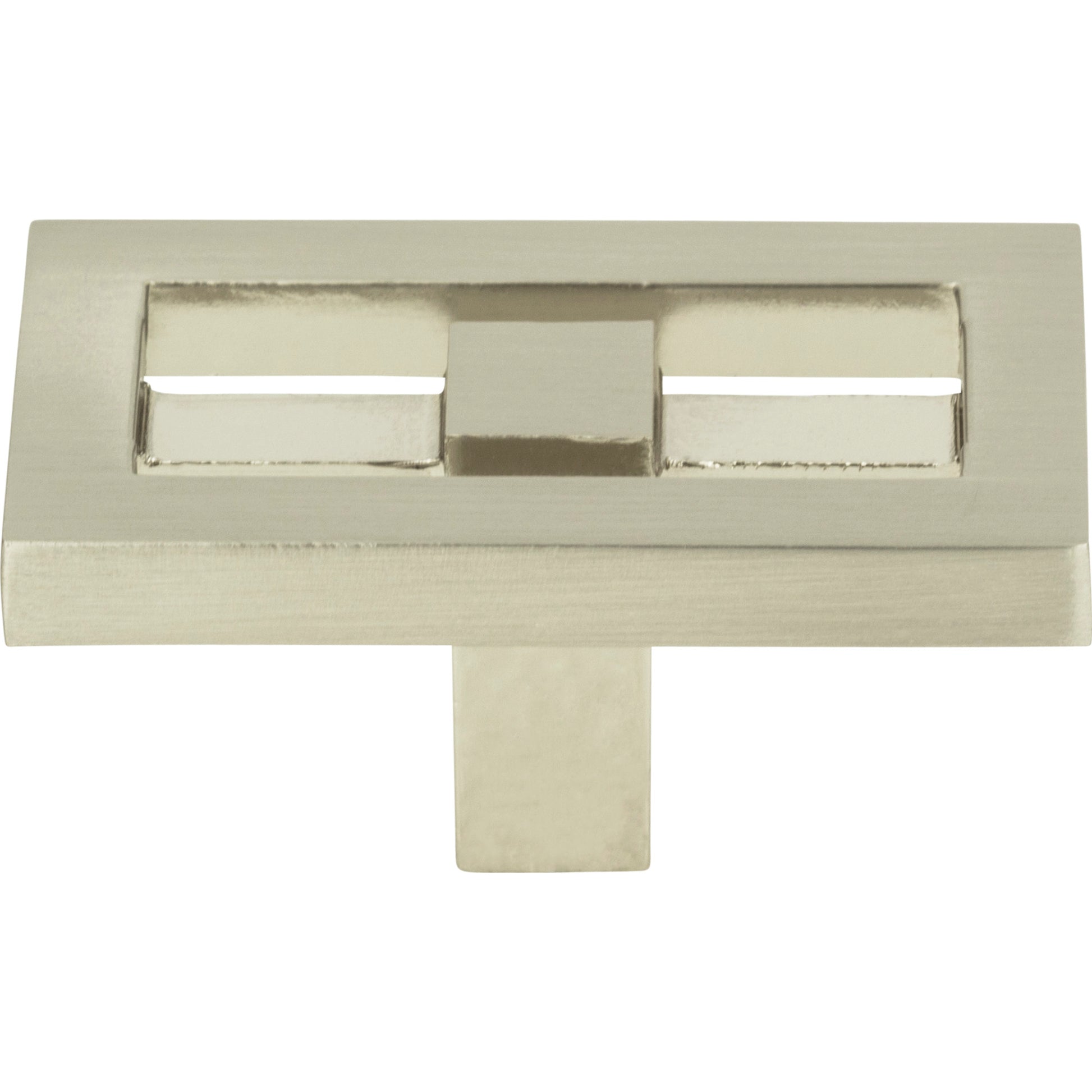 Nobu Rectangle Knob by Atlas Brushed Nickel