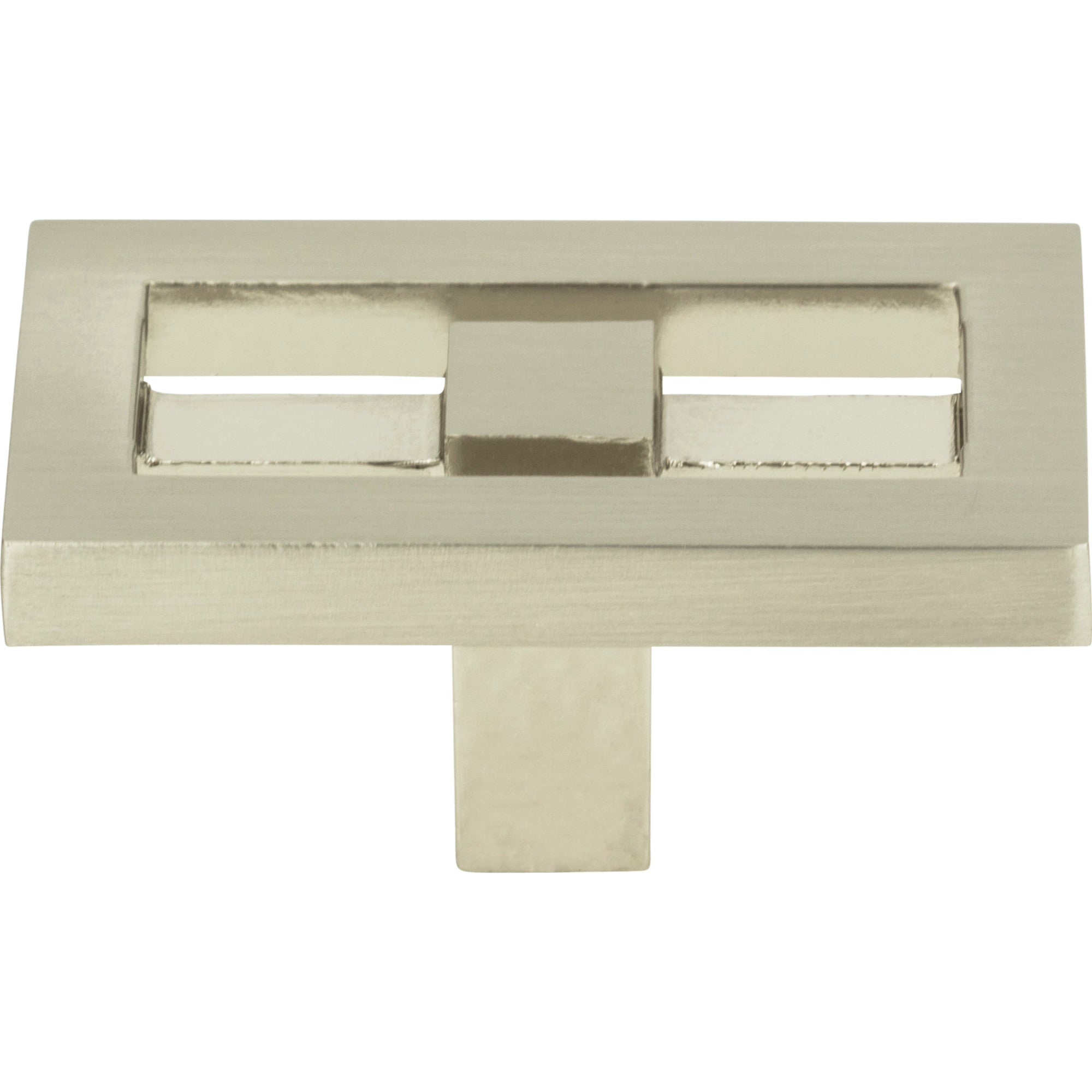 Nobu Rectangle Knob by Atlas Brushed Nickel