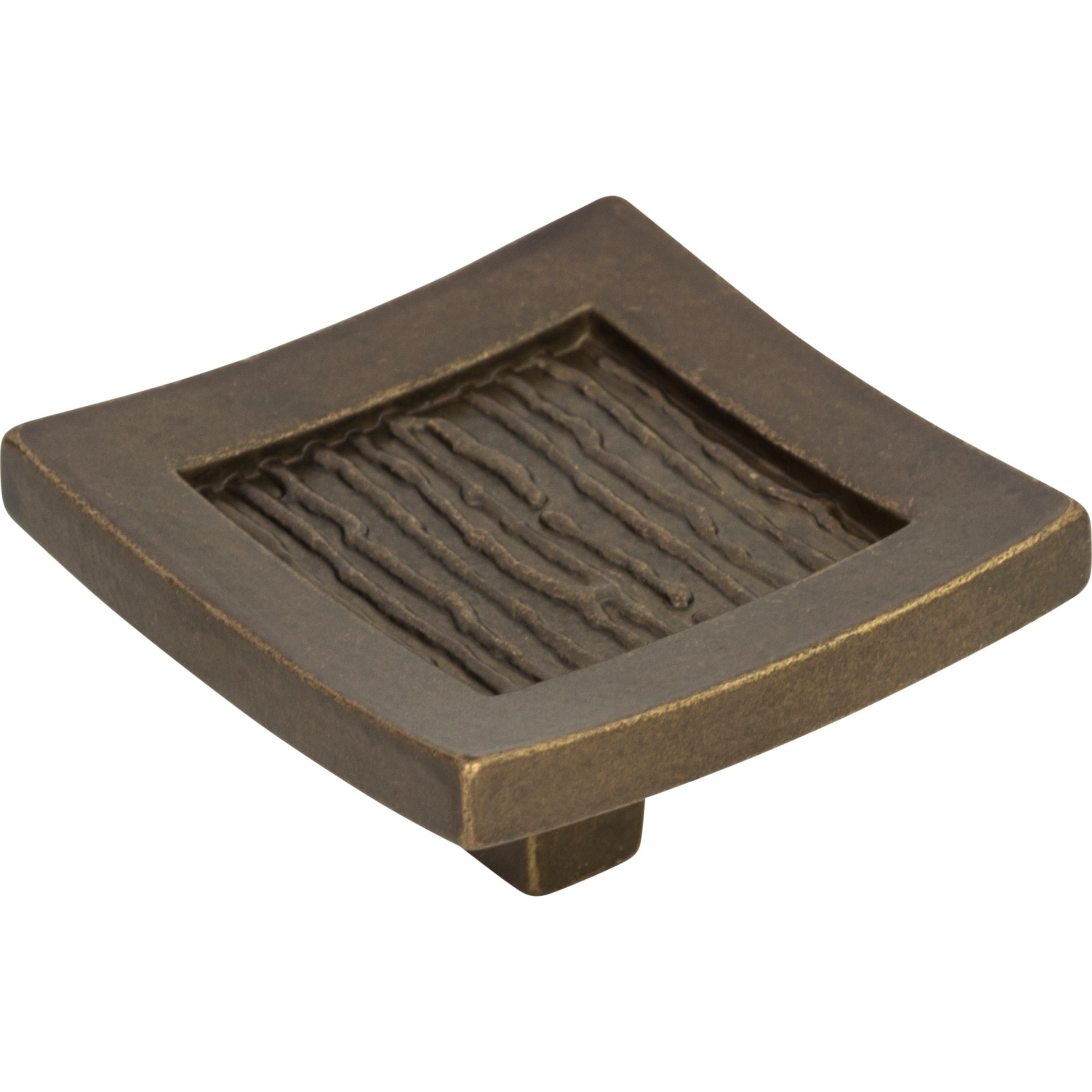 Primitive Square Knob by Atlas Burnished Bronze