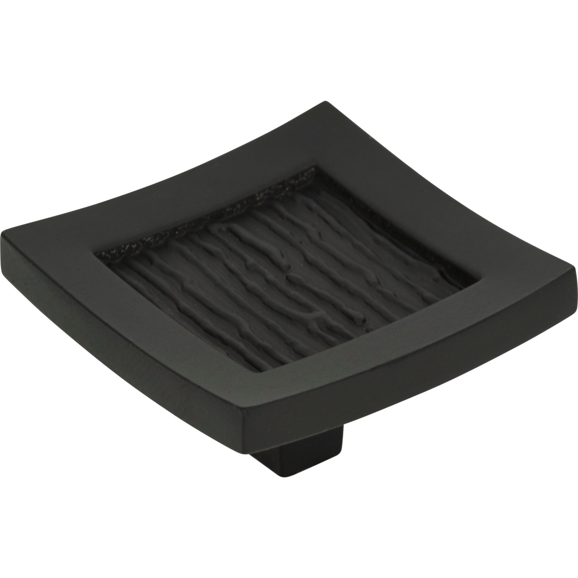 Primitive Square Knob by Atlas Matte Black