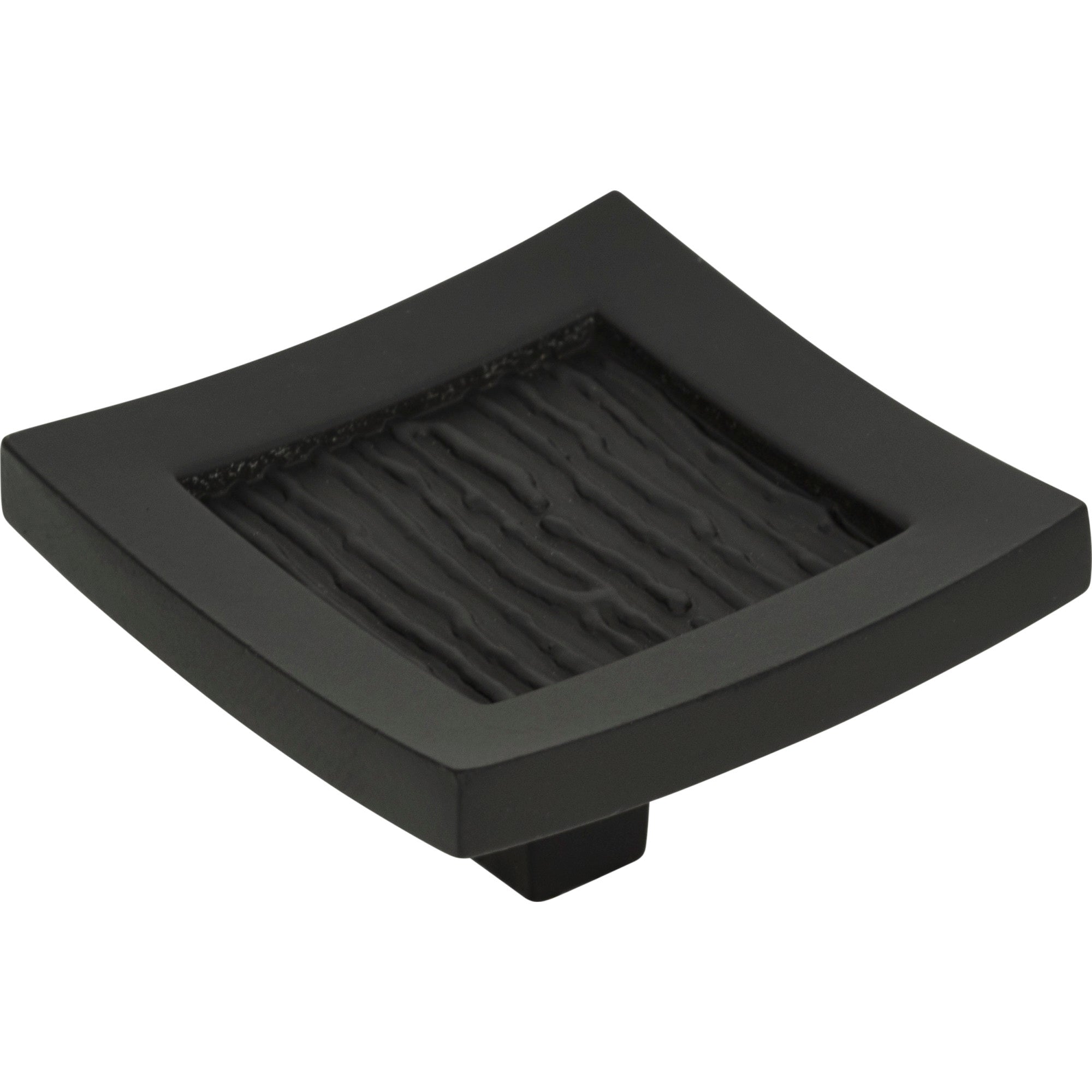 Primitive Square Knob by Atlas Matte Black