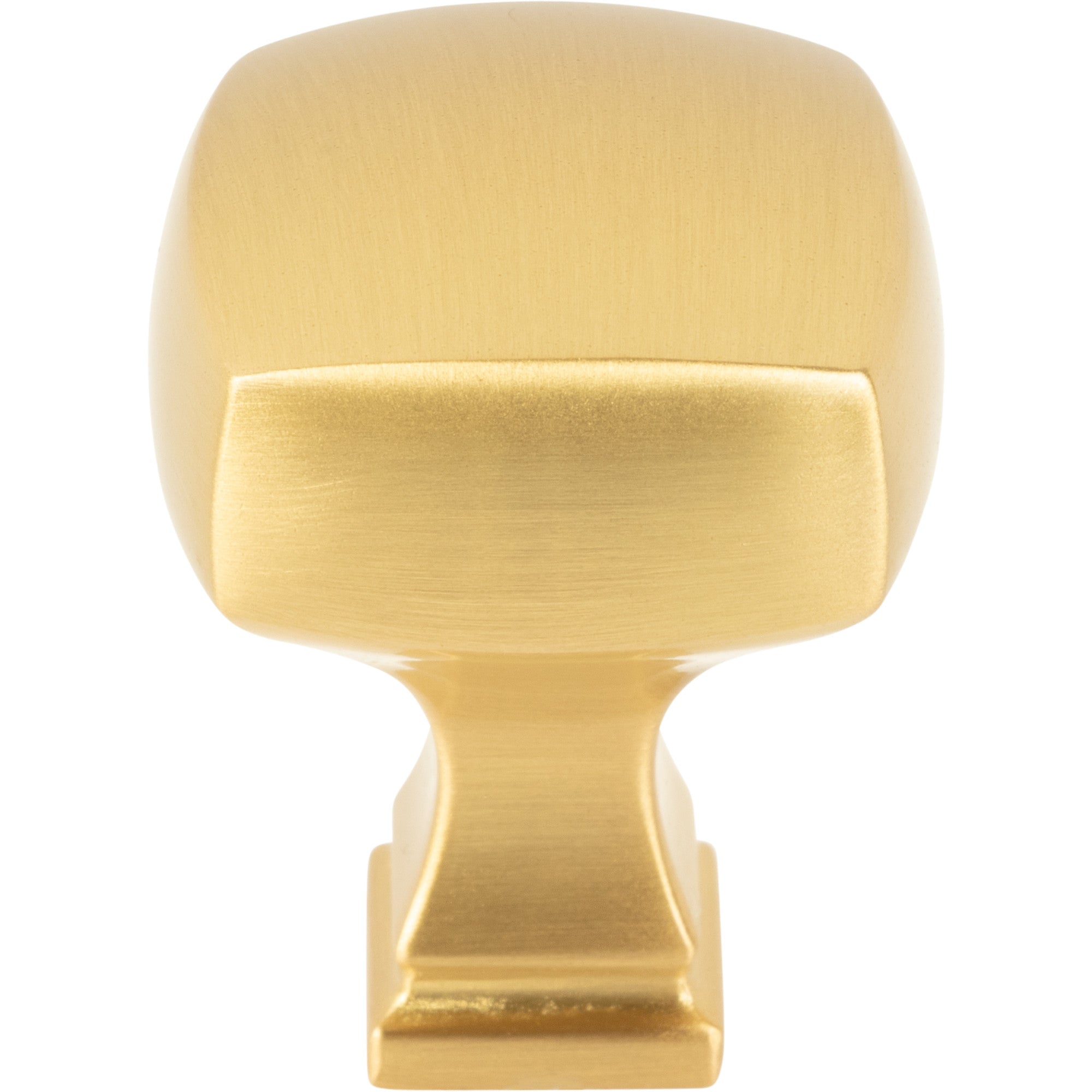 Jeffrey Alexander Audrey Square Cabinet Knob Brushed Gold / 1-1/8"