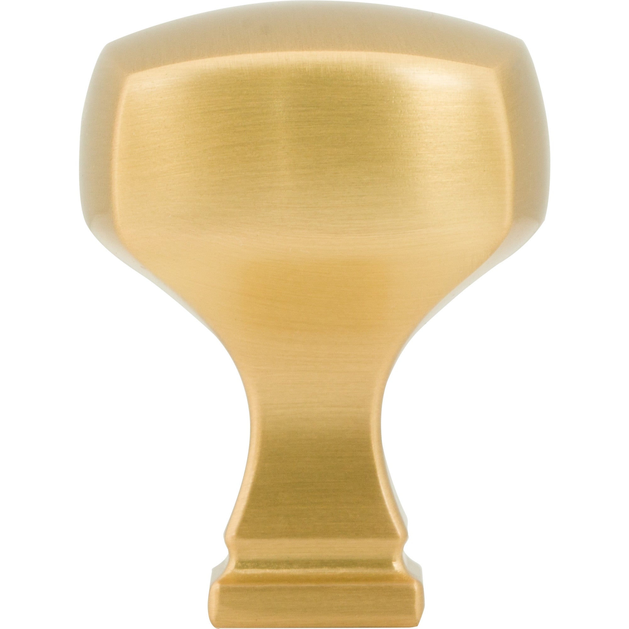 Jeffrey Alexander Audrey Square Cabinet Knob Brushed Gold / 1-1/8"