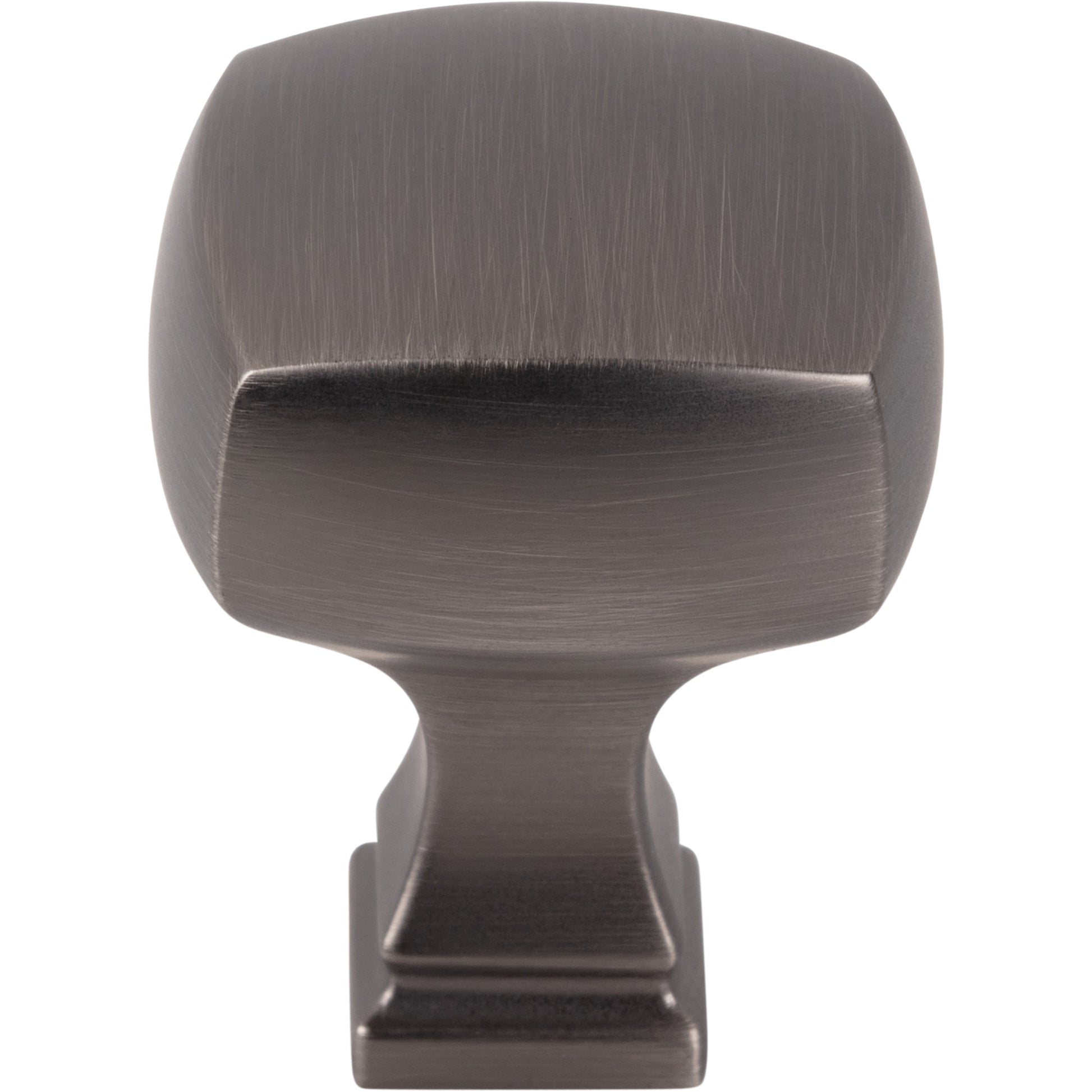 Jeffrey Alexander Audrey Square Cabinet Knob Brushed Pewter / 1-1/8"