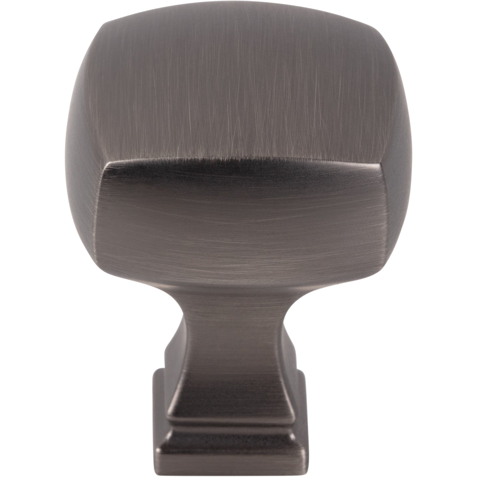 Jeffrey Alexander Audrey Square Cabinet Knob Brushed Pewter / 1-1/8"