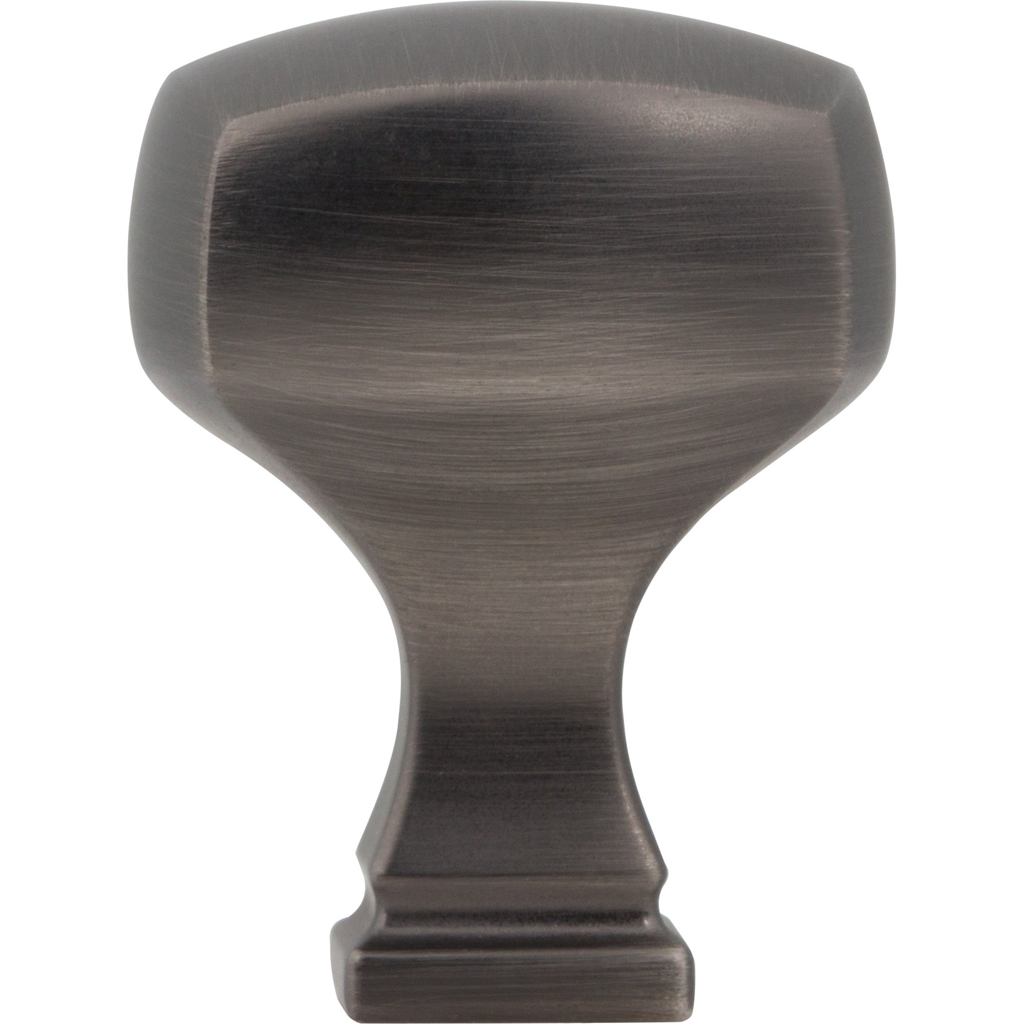 Jeffrey Alexander Audrey Square Cabinet Knob Brushed Pewter / 1-1/8"