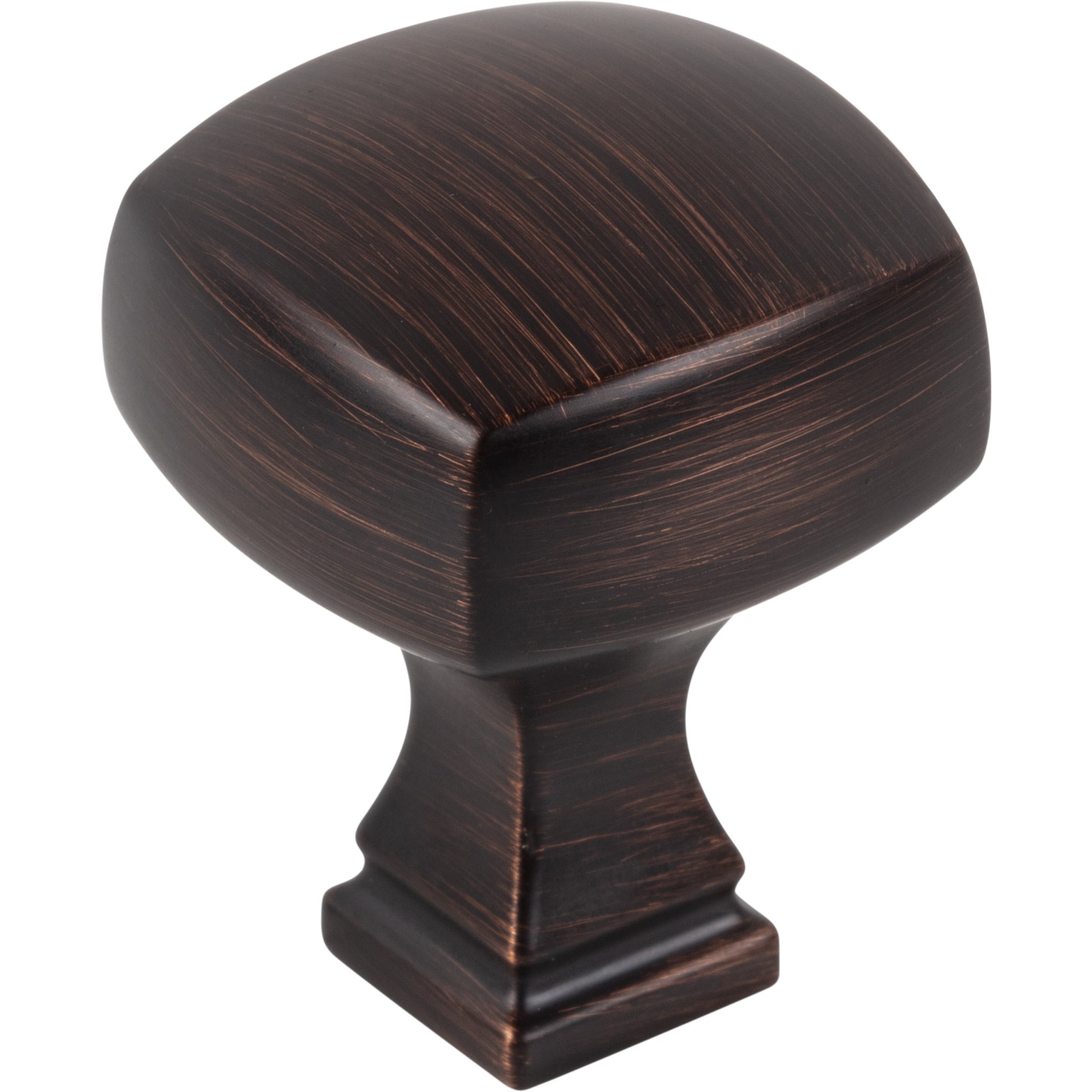 Jeffrey Alexander Audrey Square Cabinet Knob Brushed Oil Rubbed Bronze / 1-1/8"