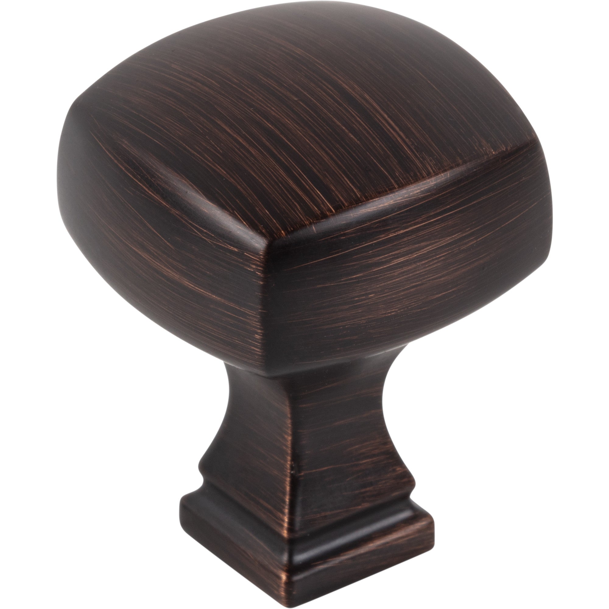 Jeffrey Alexander Audrey Square Cabinet Knob Brushed Oil Rubbed Bronze / 1-1/8"