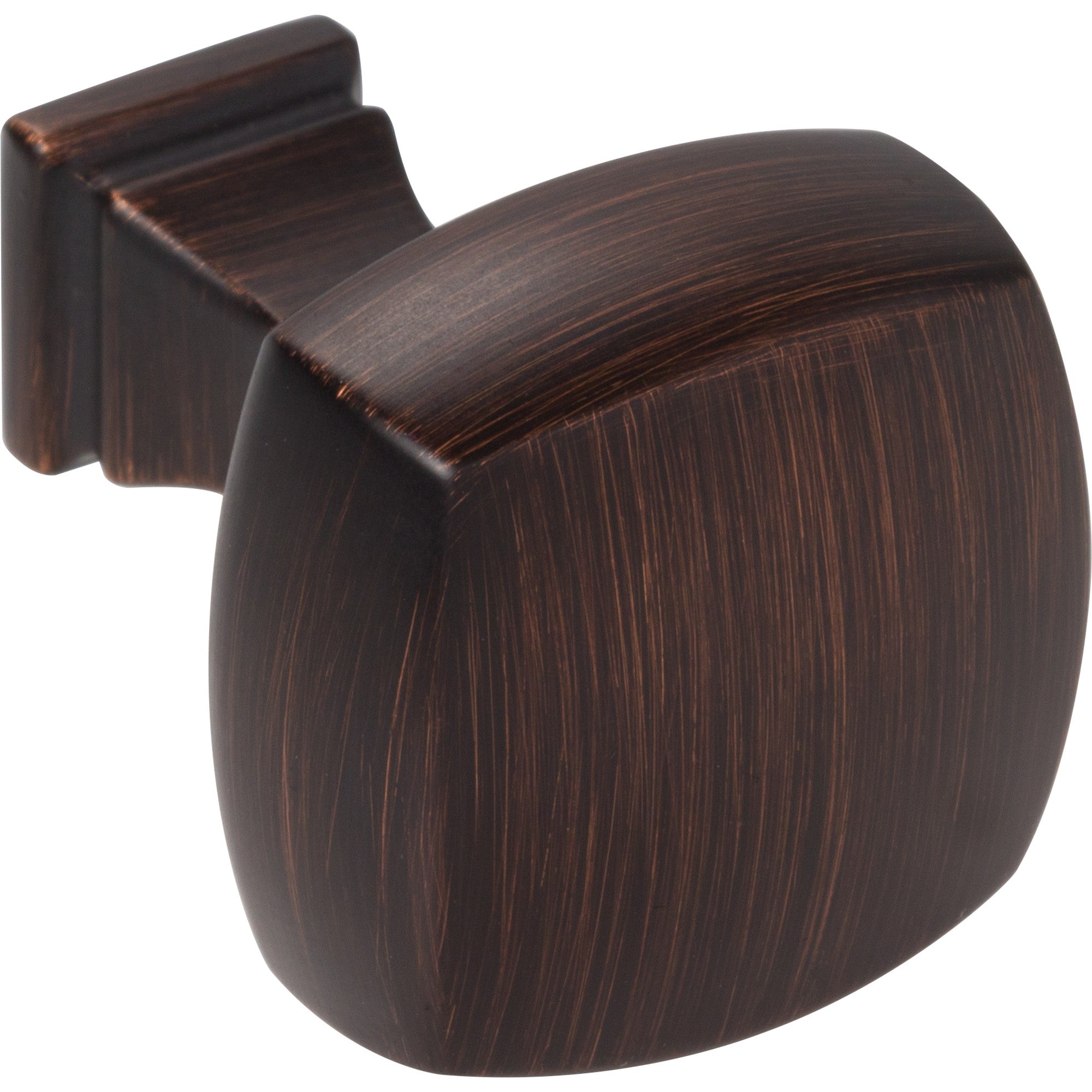 Jeffrey Alexander Audrey Square Cabinet Knob Brushed Oil Rubbed Bronze / 1-1/8"