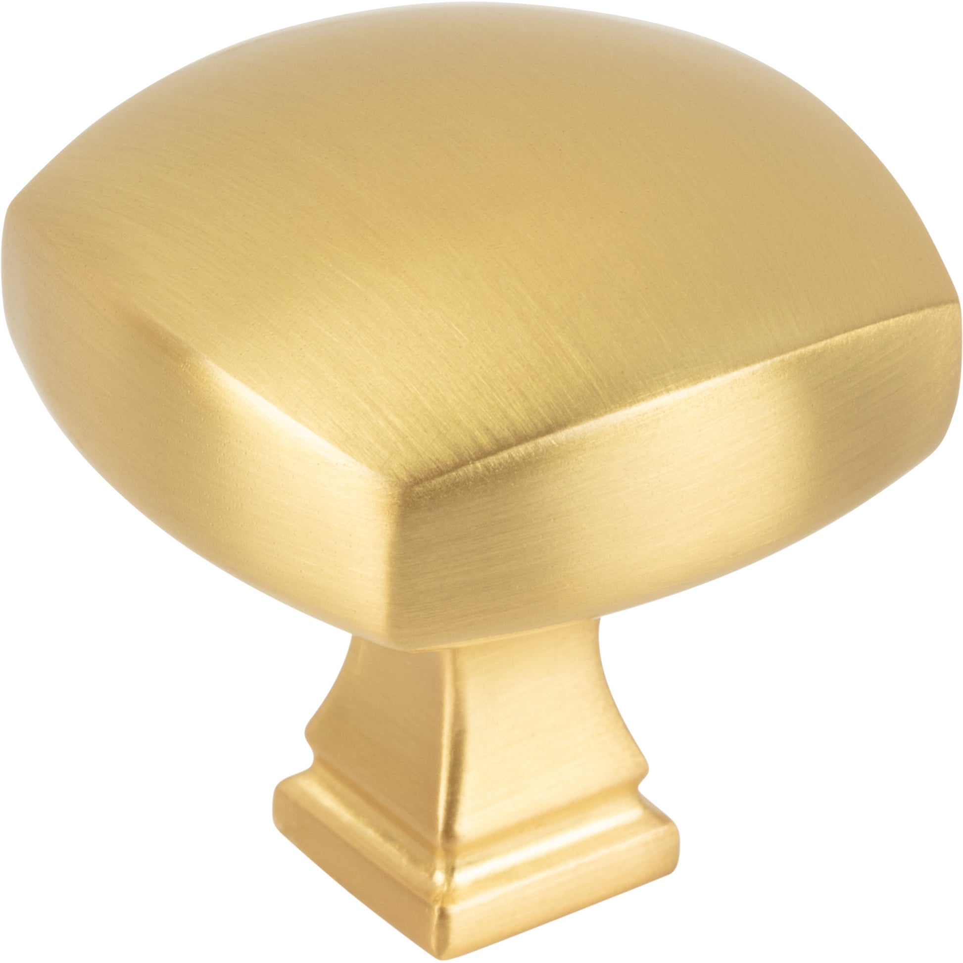 Jeffrey Alexander Audrey Square Cabinet Knob Brushed Gold / 1-3/8"