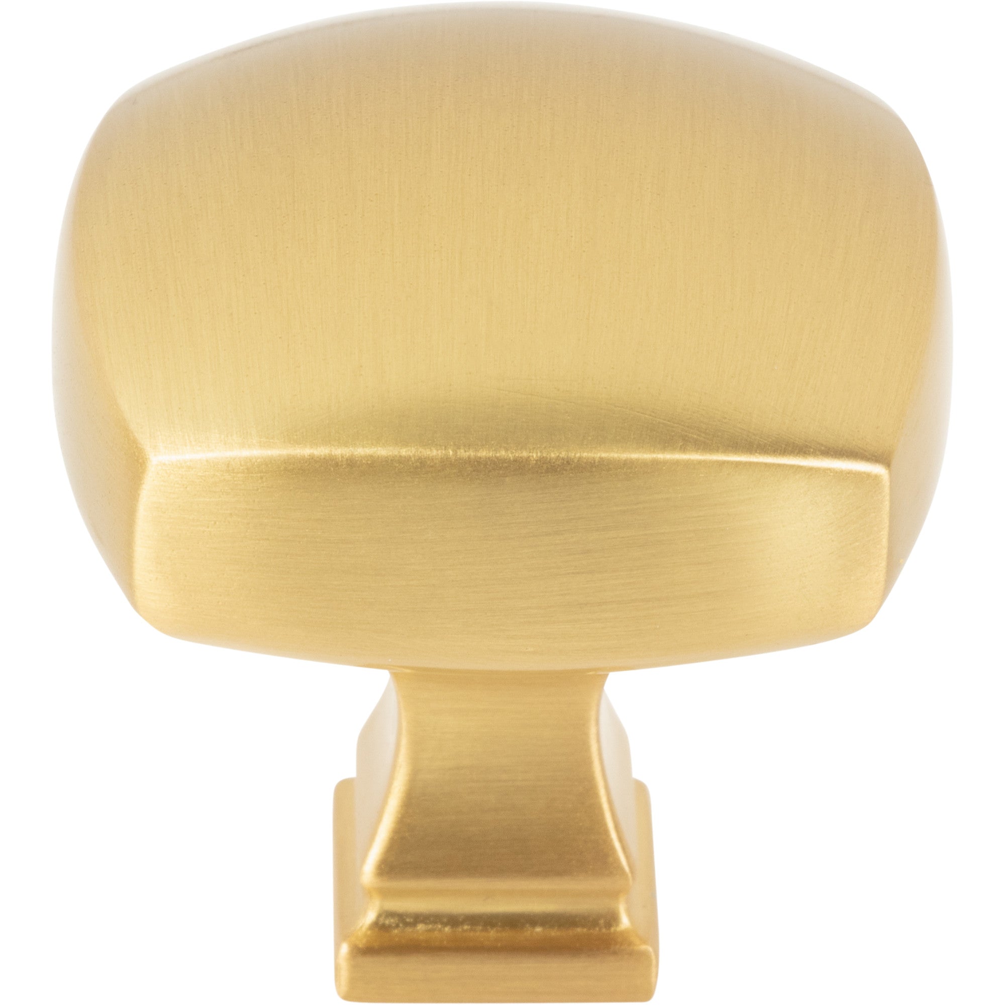 Jeffrey Alexander Audrey Square Cabinet Knob Brushed Gold / 1-3/8"