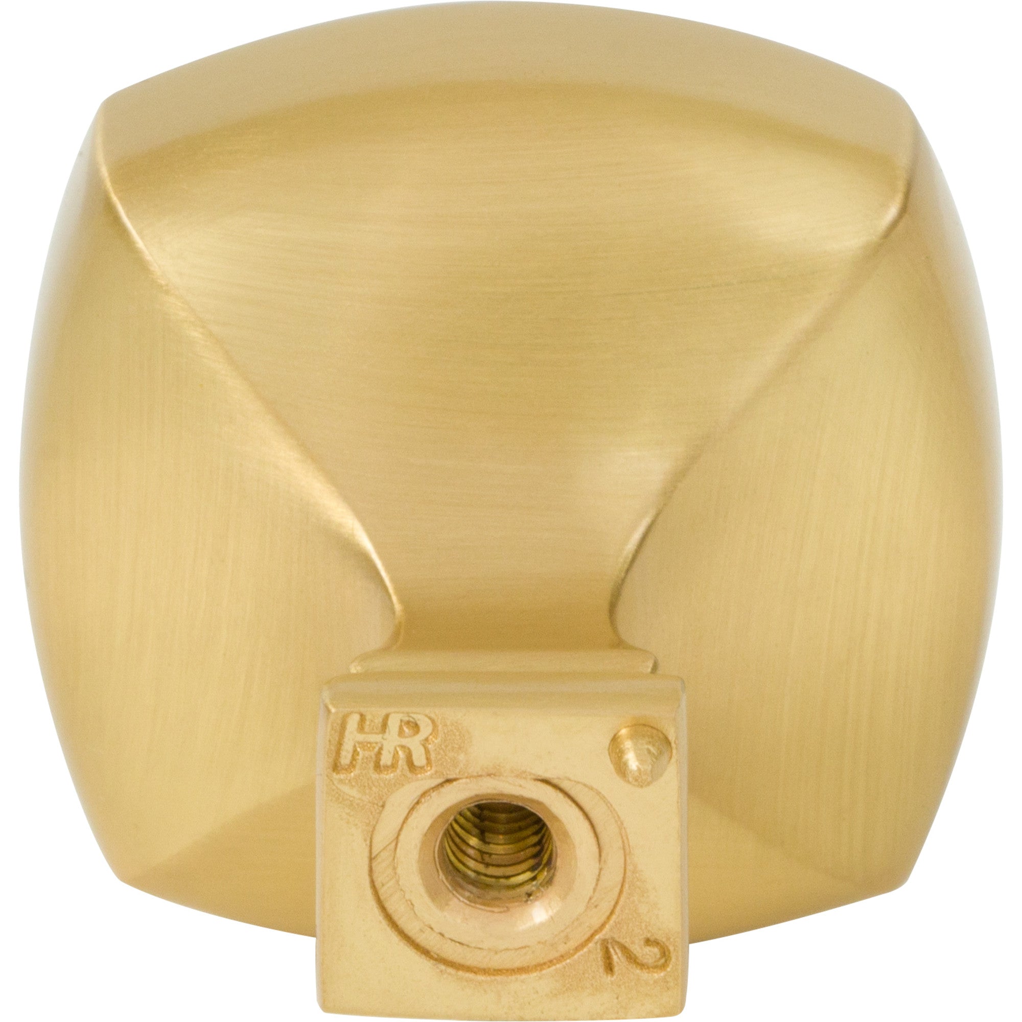 Jeffrey Alexander Audrey Square Cabinet Knob Brushed Gold / 1-3/8"