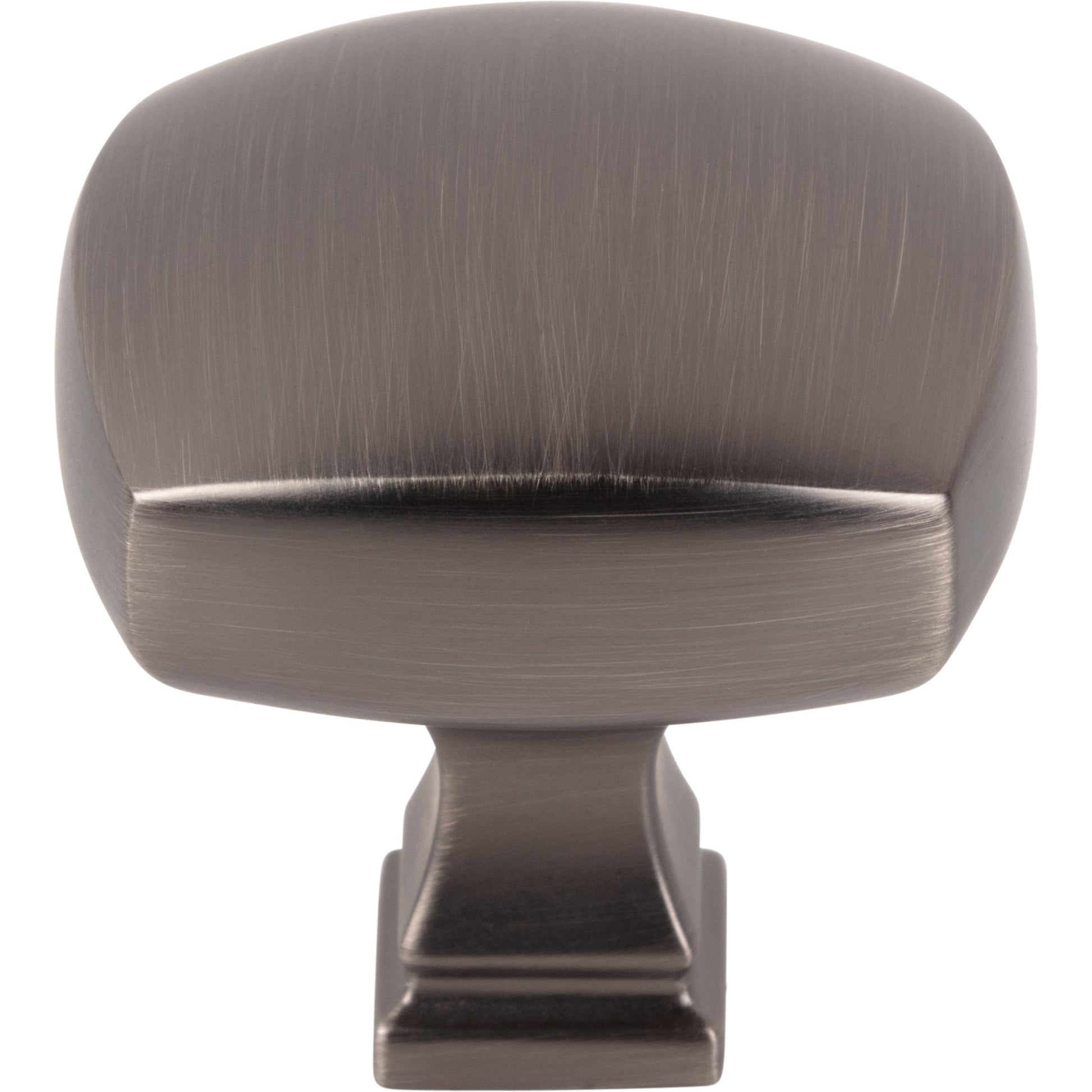 Jeffrey Alexander Audrey Square Cabinet Knob Brushed Pewter / 1-3/8"