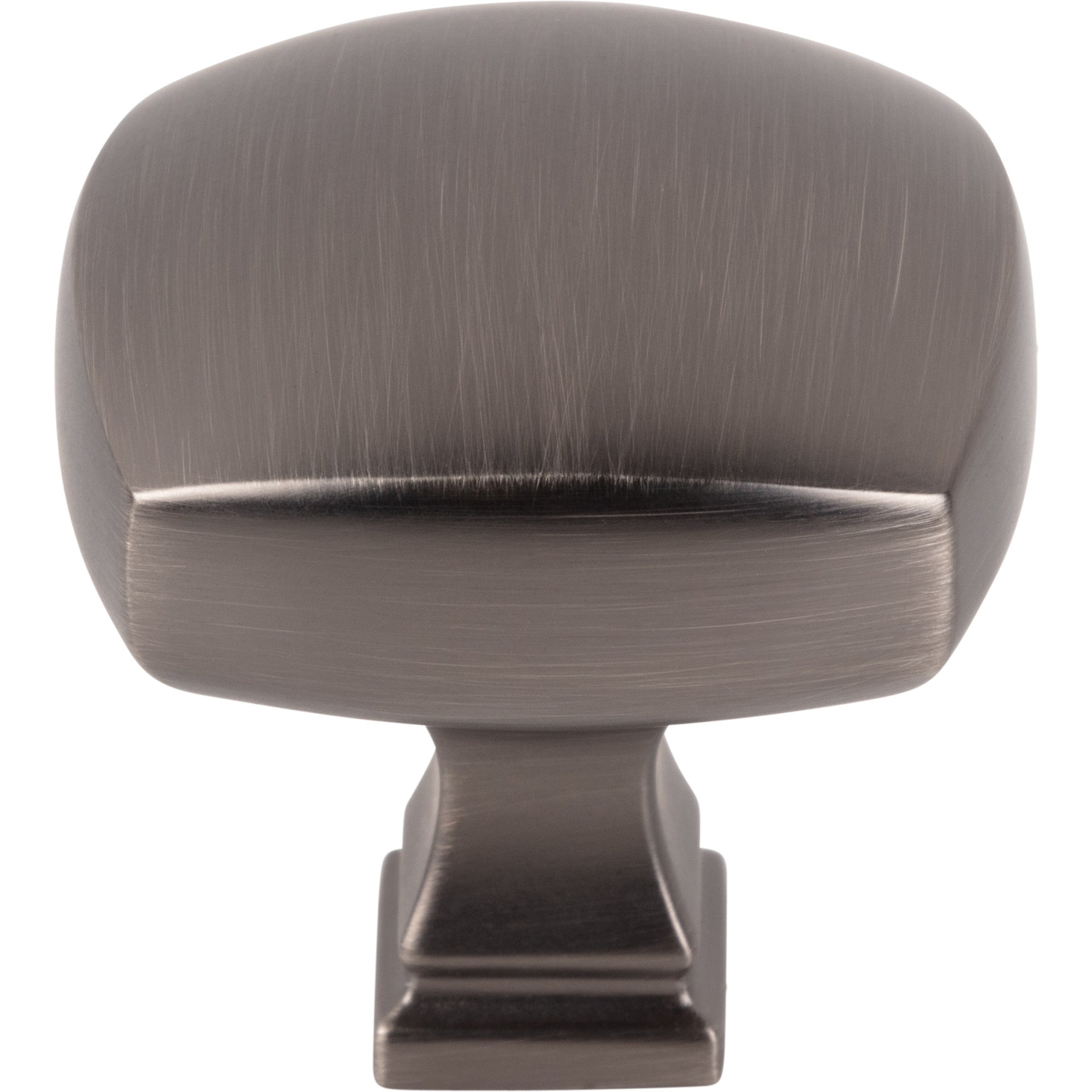 Jeffrey Alexander Audrey Square Cabinet Knob Brushed Pewter / 1-3/8"