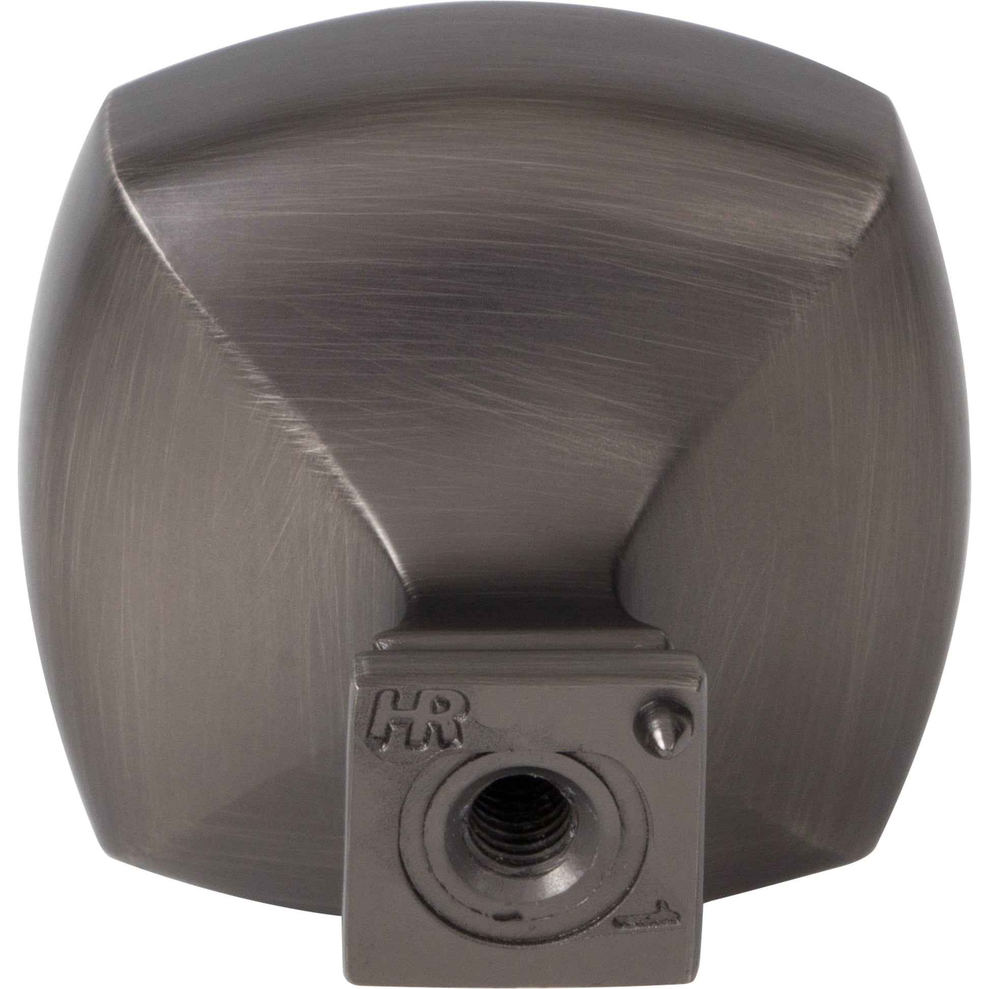 Jeffrey Alexander Audrey Square Cabinet Knob Brushed Pewter / 1-3/8"