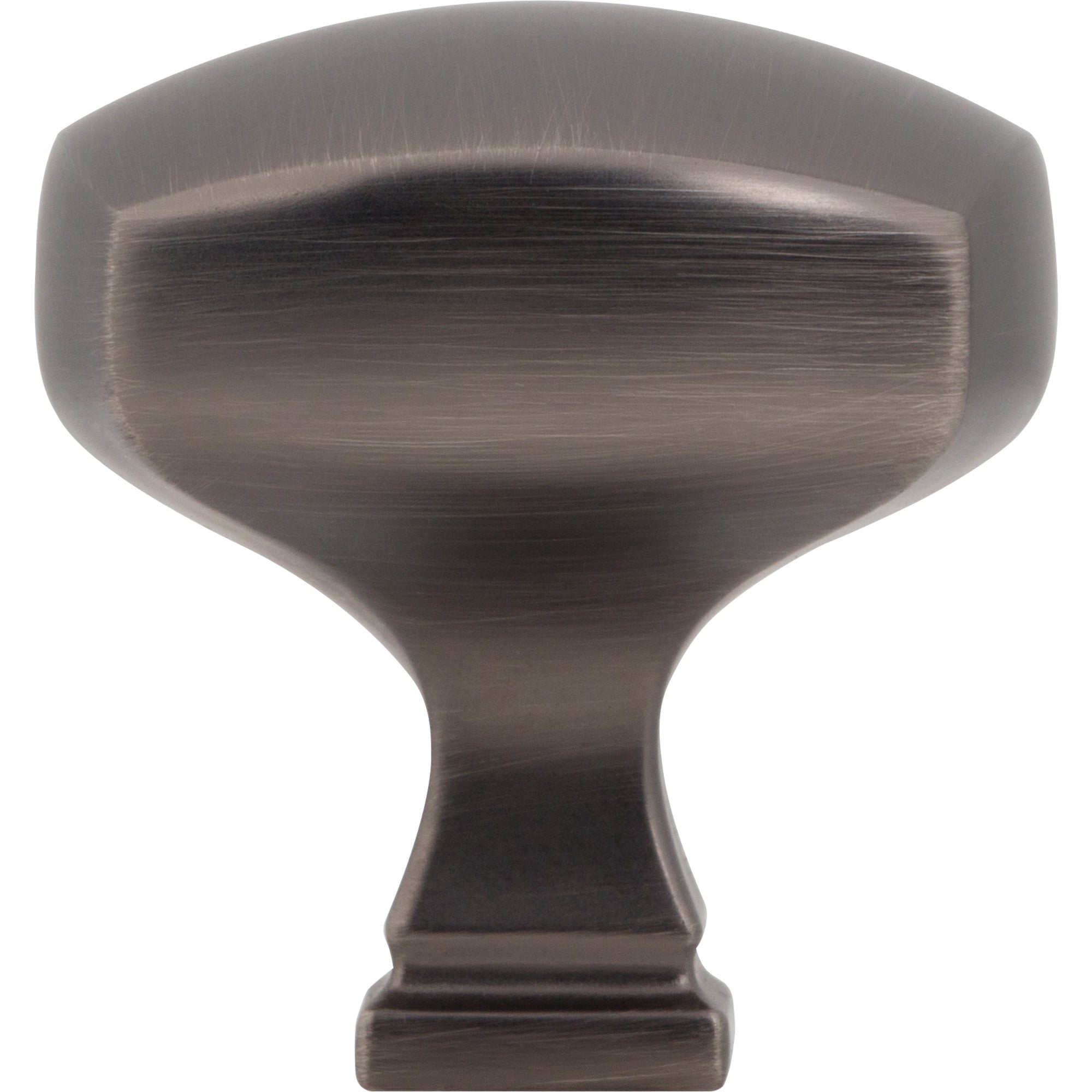 Jeffrey Alexander Audrey Square Cabinet Knob Brushed Pewter / 1-3/8"