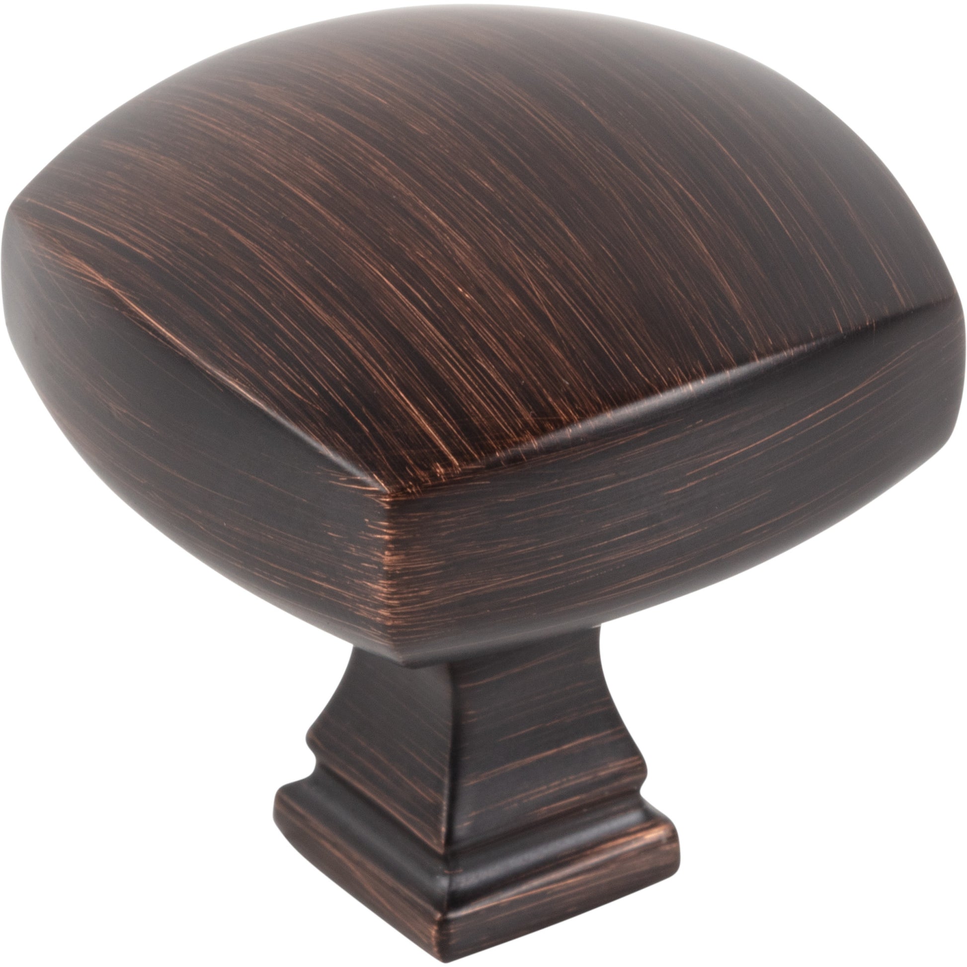 Jeffrey Alexander Audrey Square Cabinet Knob Brushed Oil Rubbed Bronze / 1-3/8"