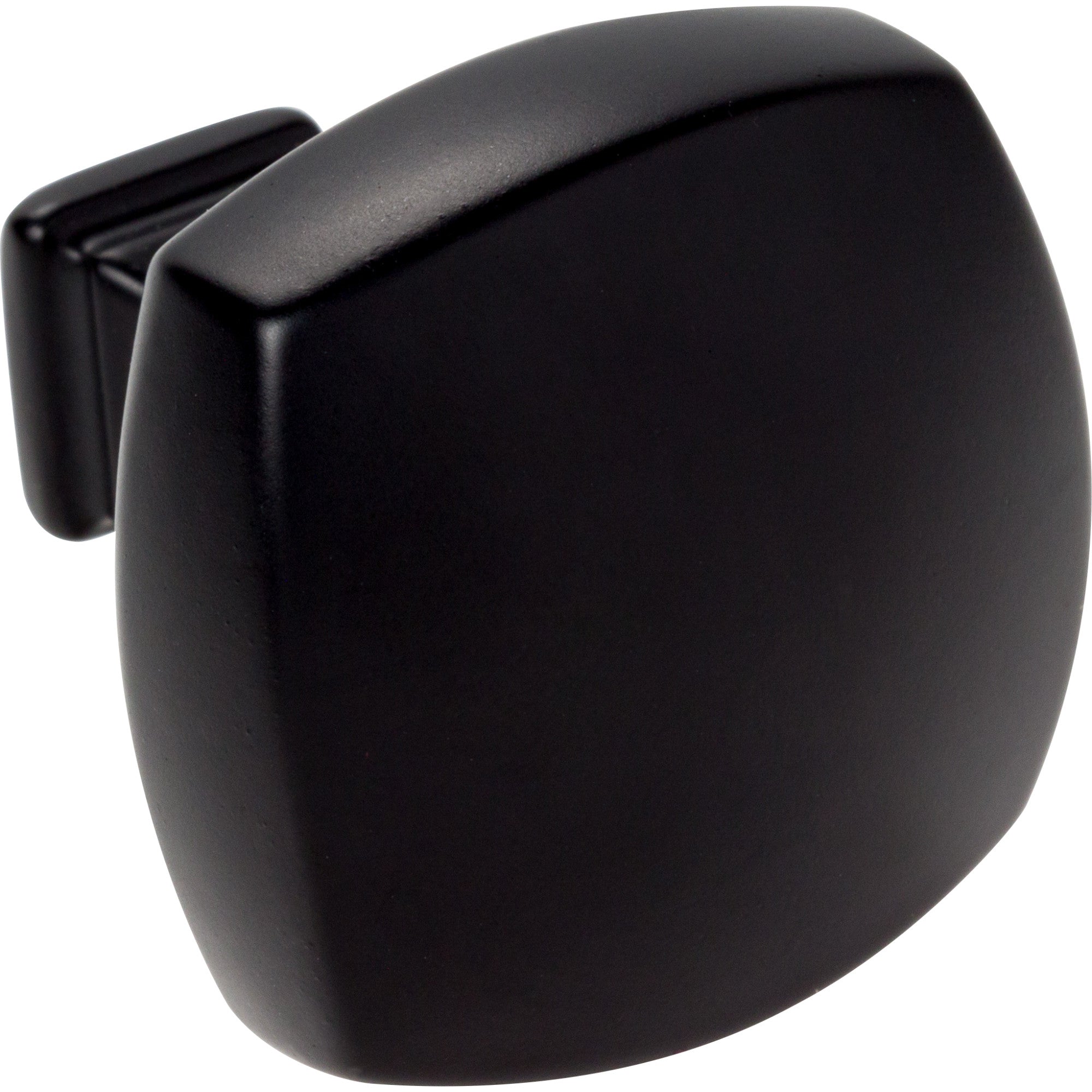 Jeffrey Alexander Audrey Square Cabinet Knob Matte Black / 1-3/8"