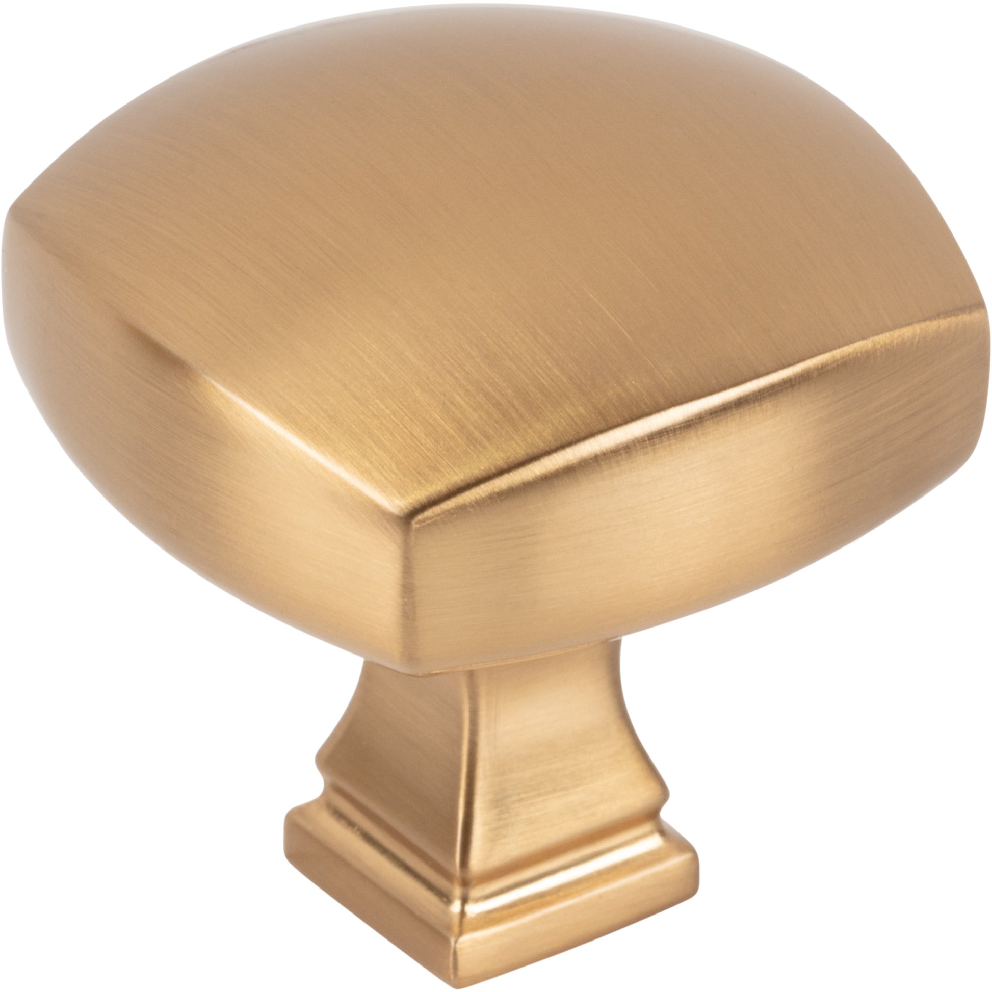 Jeffrey Alexander Audrey Square Cabinet Knob Satin Bronze / 1-3/8"