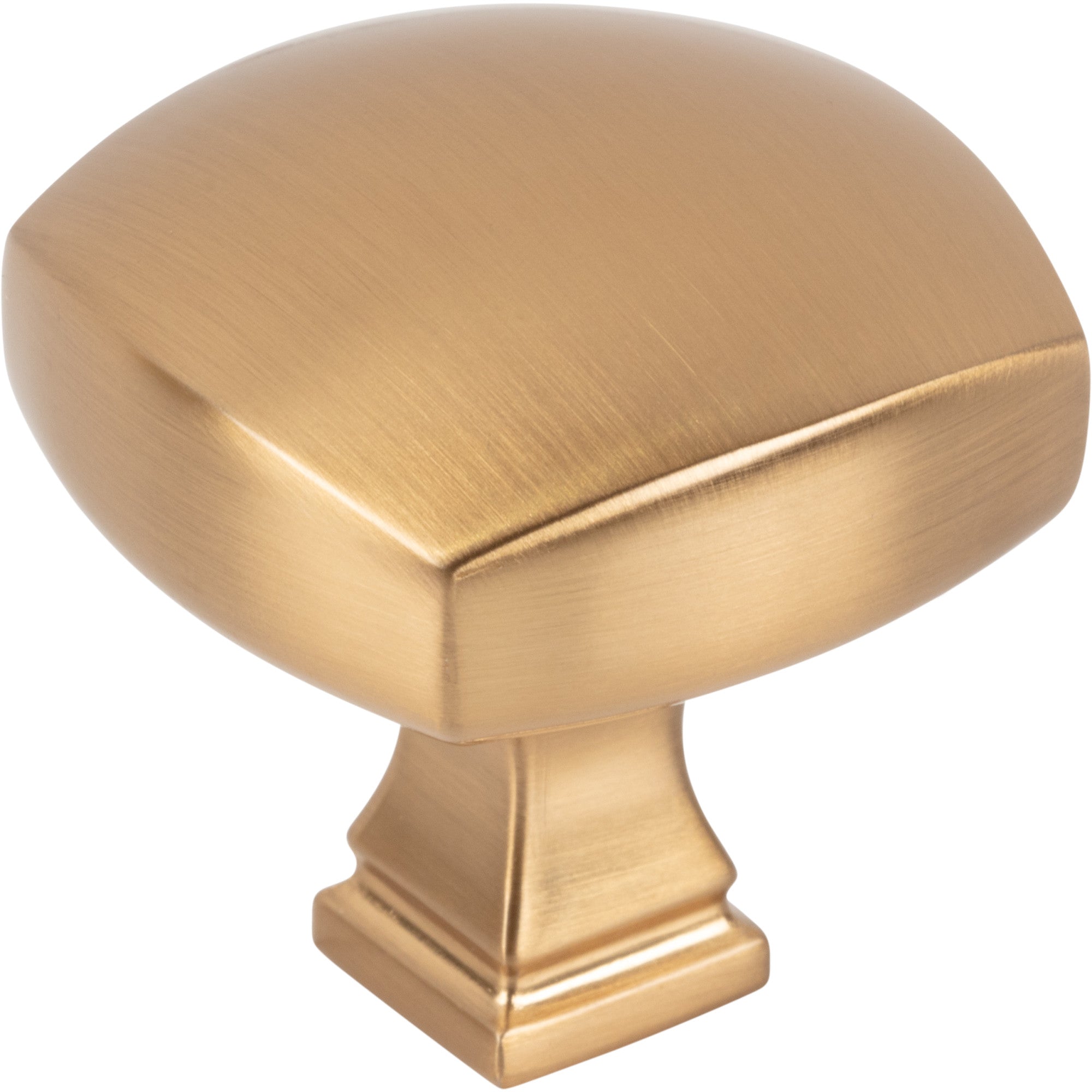 Jeffrey Alexander Audrey Square Cabinet Knob Satin Bronze / 1-3/8"