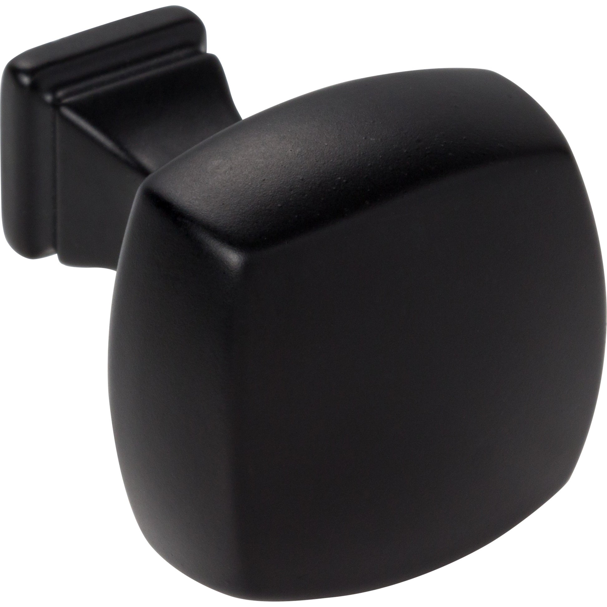 Jeffrey Alexander Audrey Square Cabinet Knob Matte Black / 1-1/8"