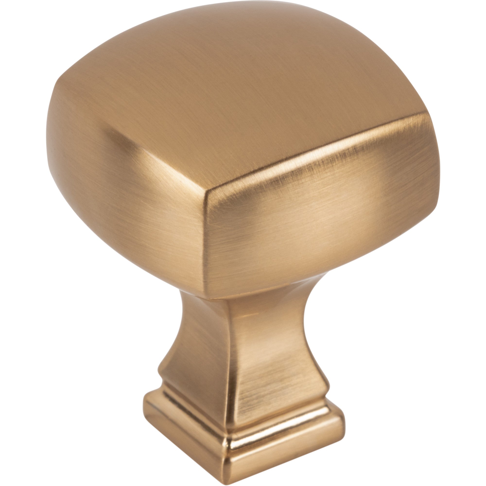 Jeffrey Alexander Audrey Square Cabinet Knob Satin Bronze / 1-1/8"