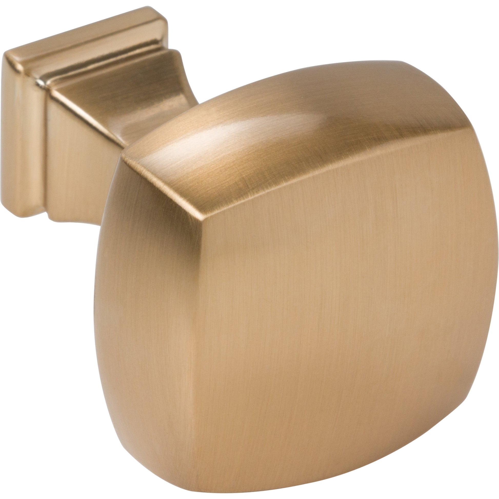 Jeffrey Alexander Audrey Square Cabinet Knob Satin Bronze / 1-1/8"