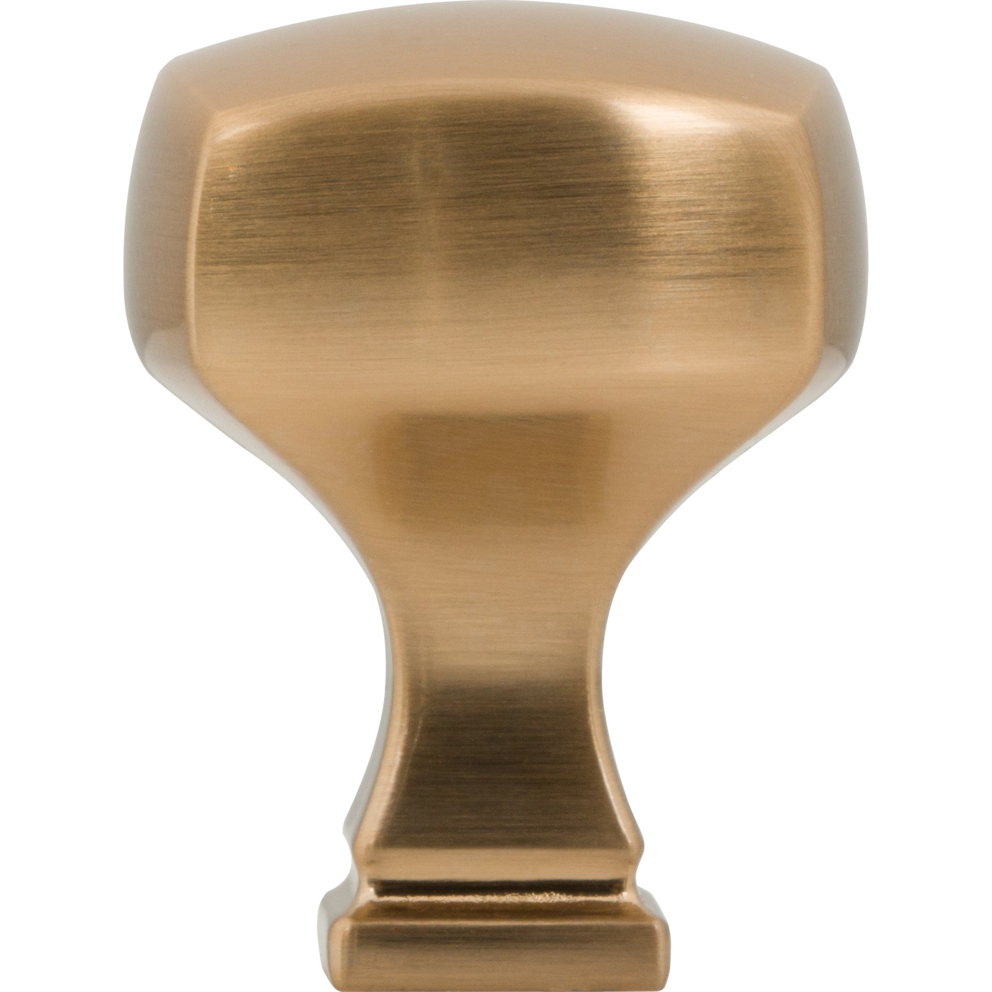 Jeffrey Alexander Audrey Square Cabinet Knob Satin Bronze / 1-1/8"