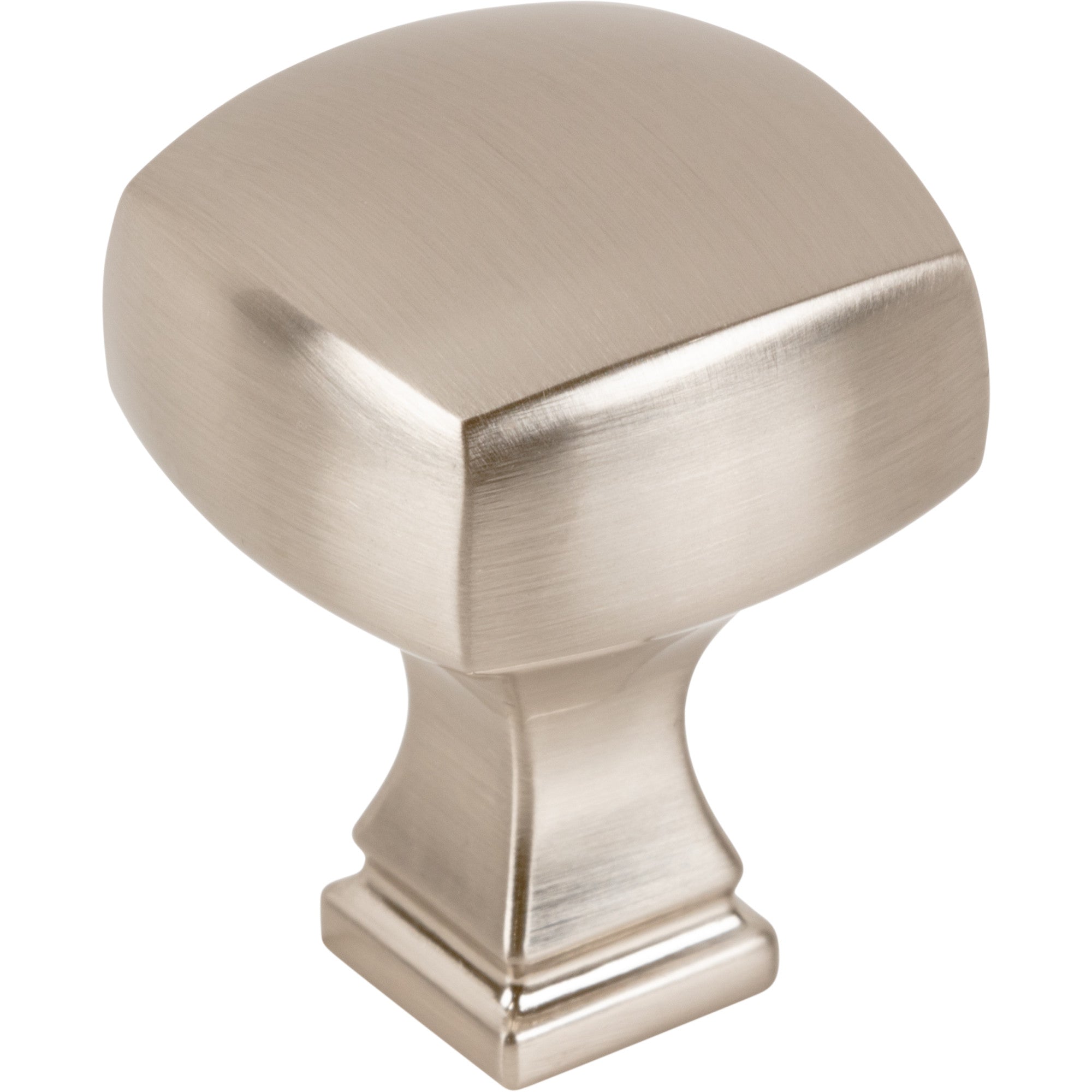 Jeffrey Alexander Audrey Square Cabinet Knob Satin Nickel / 1-1/8"