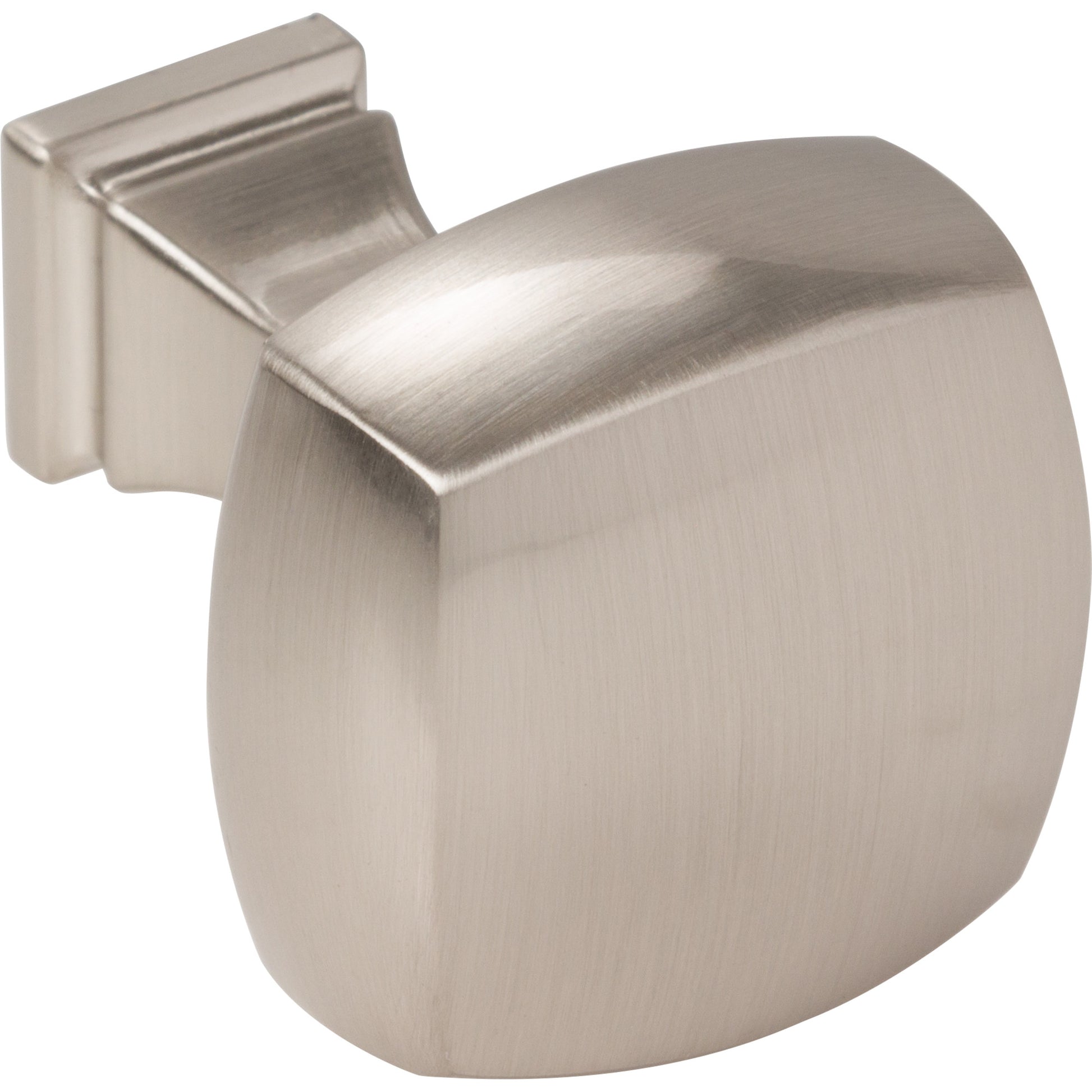 Jeffrey Alexander Audrey Square Cabinet Knob Satin Nickel / 1-1/8"