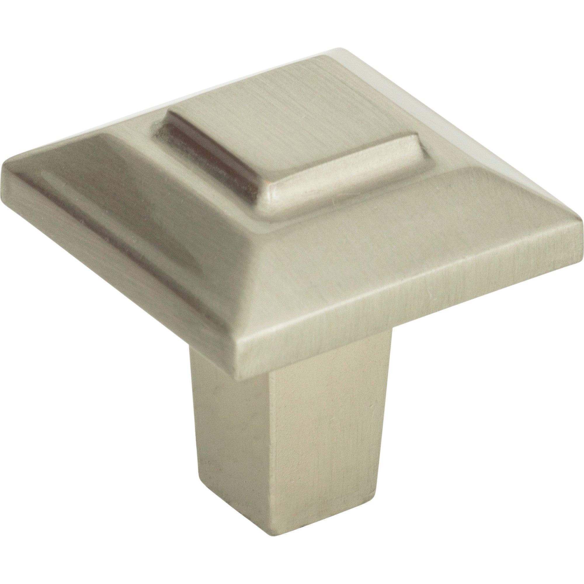 Trocadero Square Knob by Atlas 1" / Brushed Nickel