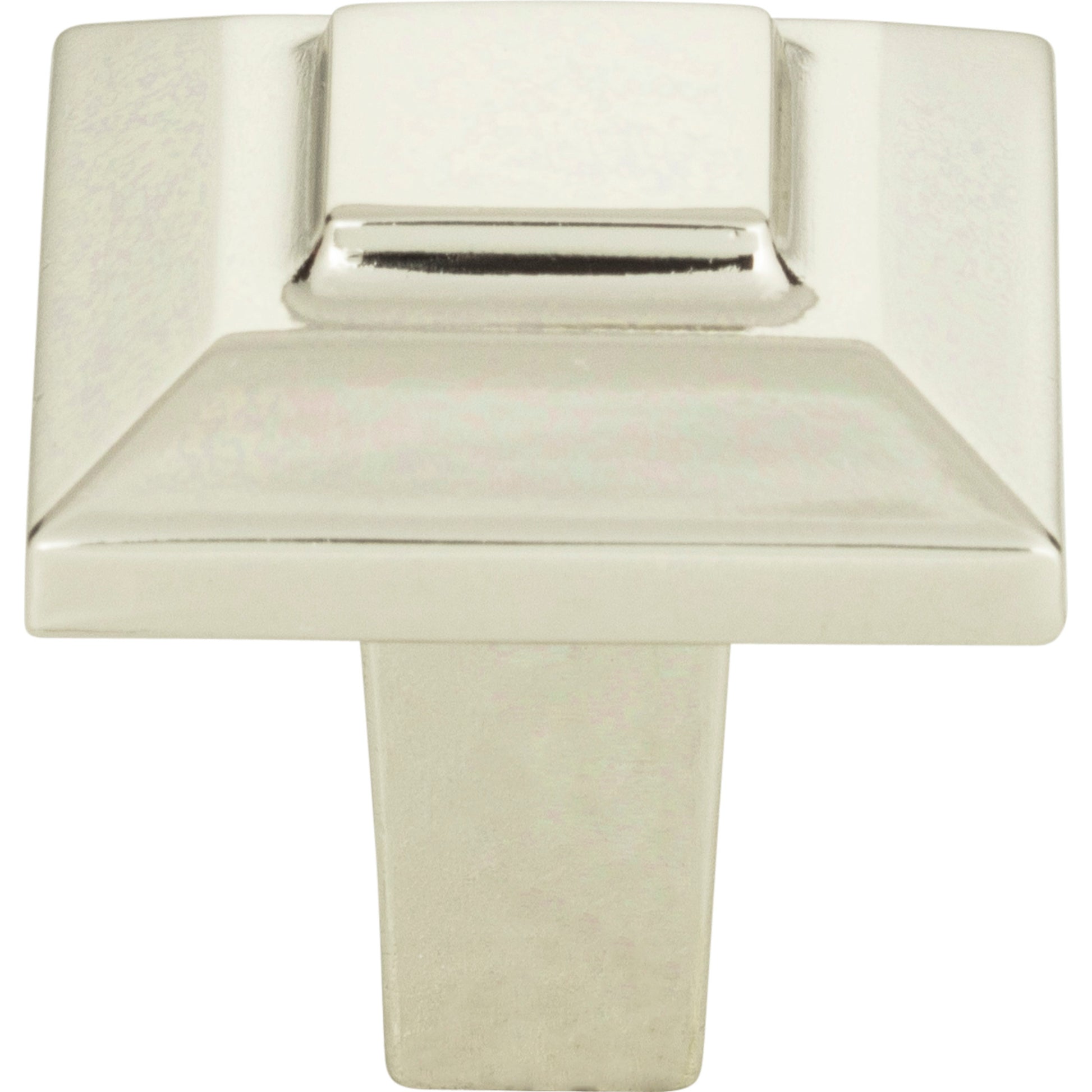 Trocadero Square Knob by Atlas 1" / Polished Nickel
