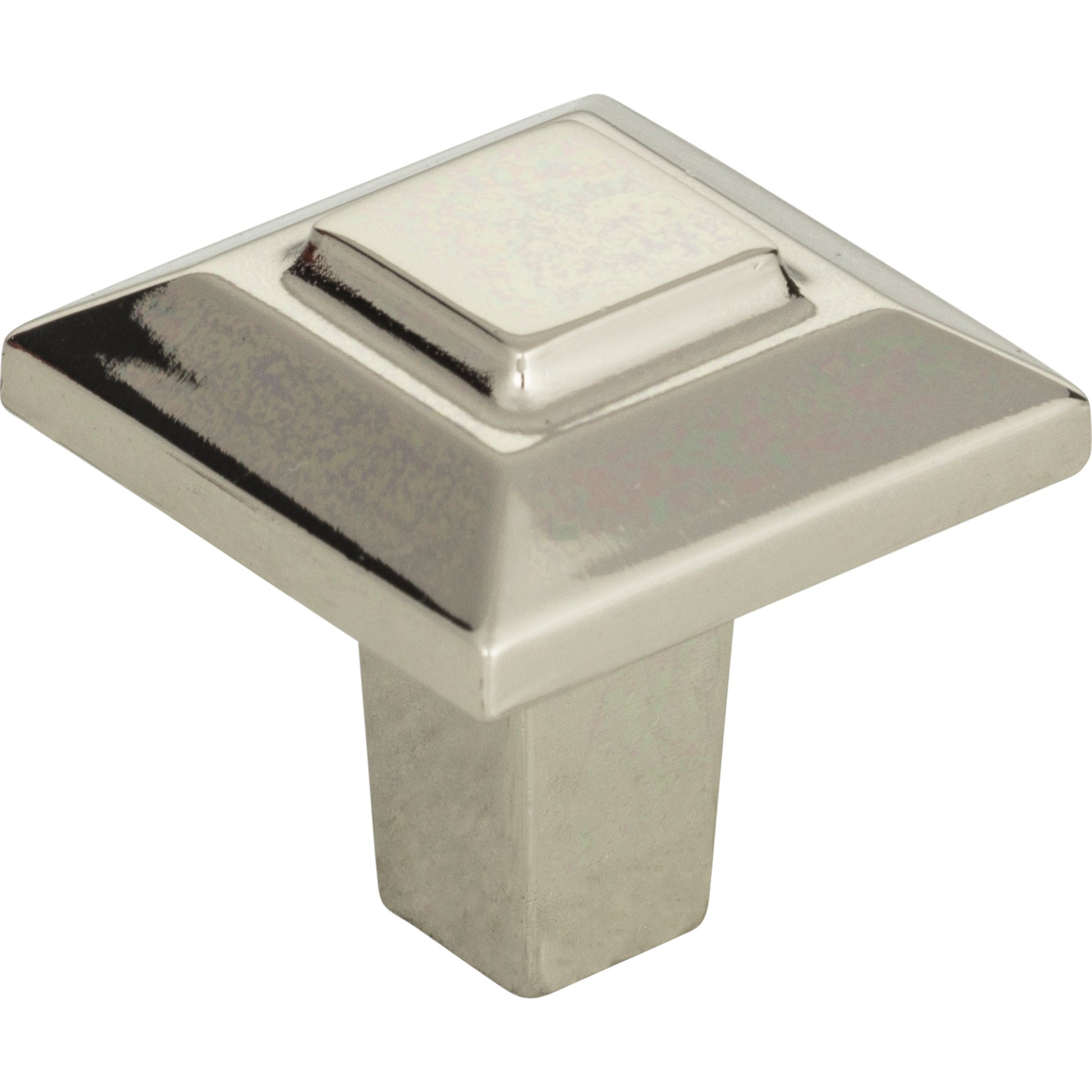 Trocadero Square Knob by Atlas 1" / Polished Nickel