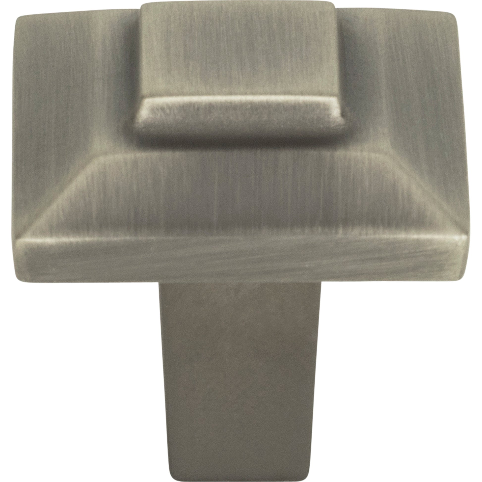 Trocadero Square Knob by Atlas 1" / Pewter