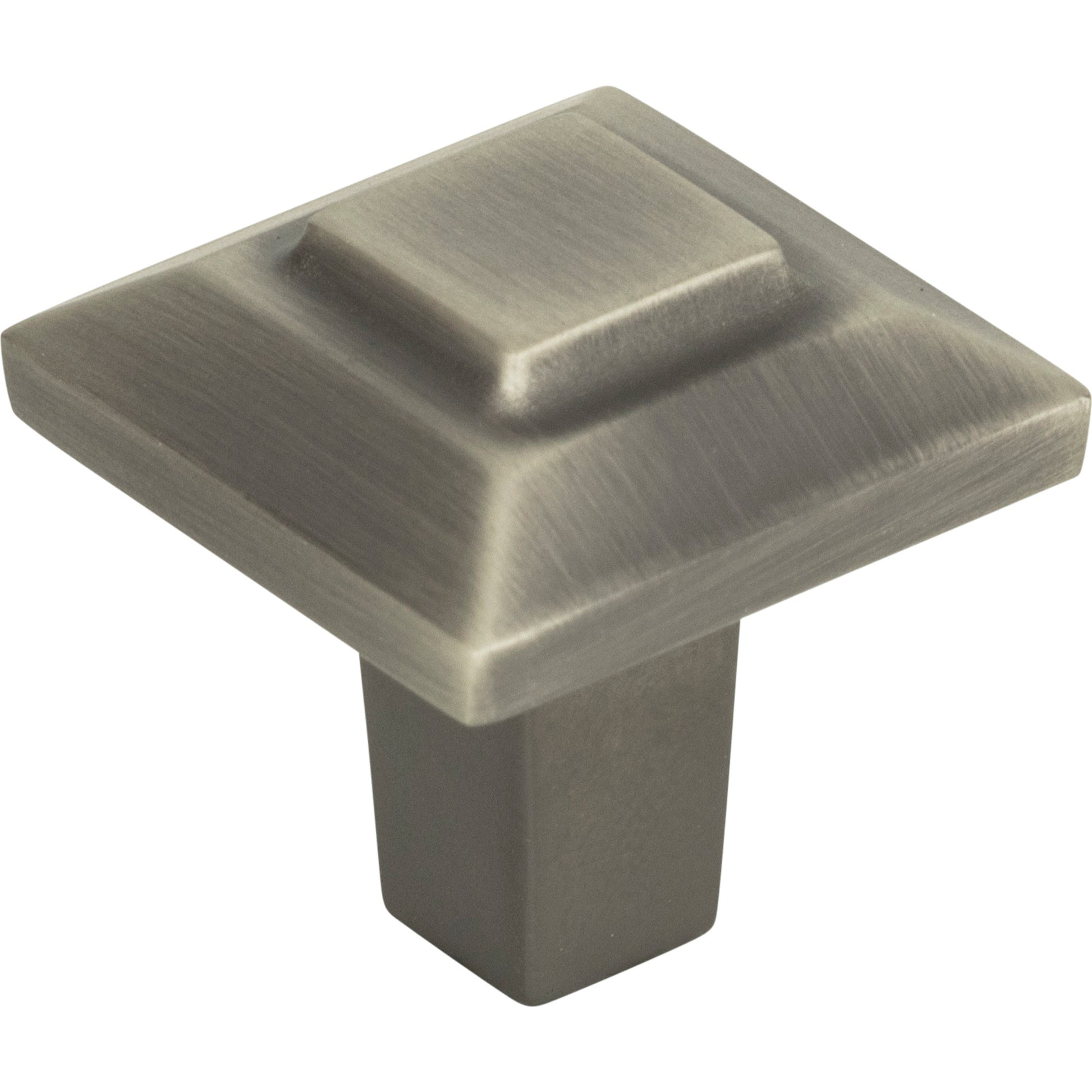 Trocadero Square Knob by Atlas 1" / Pewter